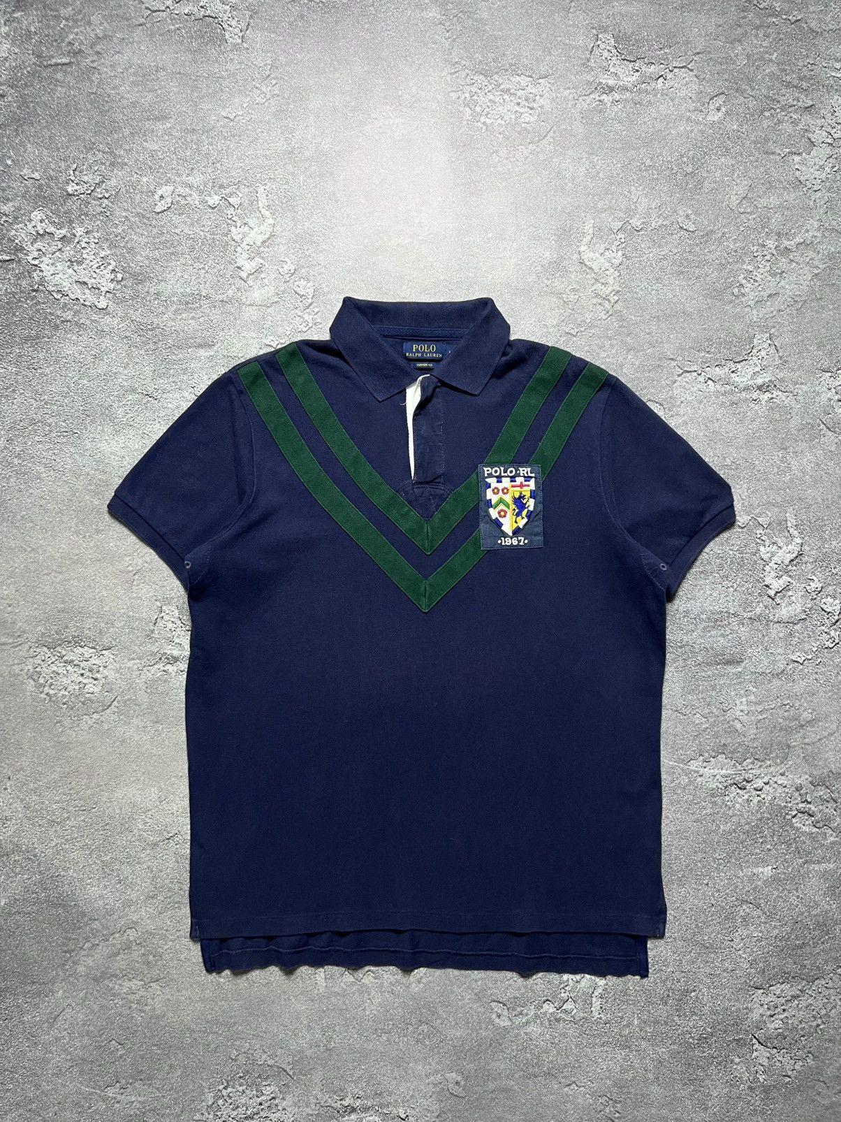 Vintage Ralph Lauren Tee Shirt Big Bony Striped Chief Keef