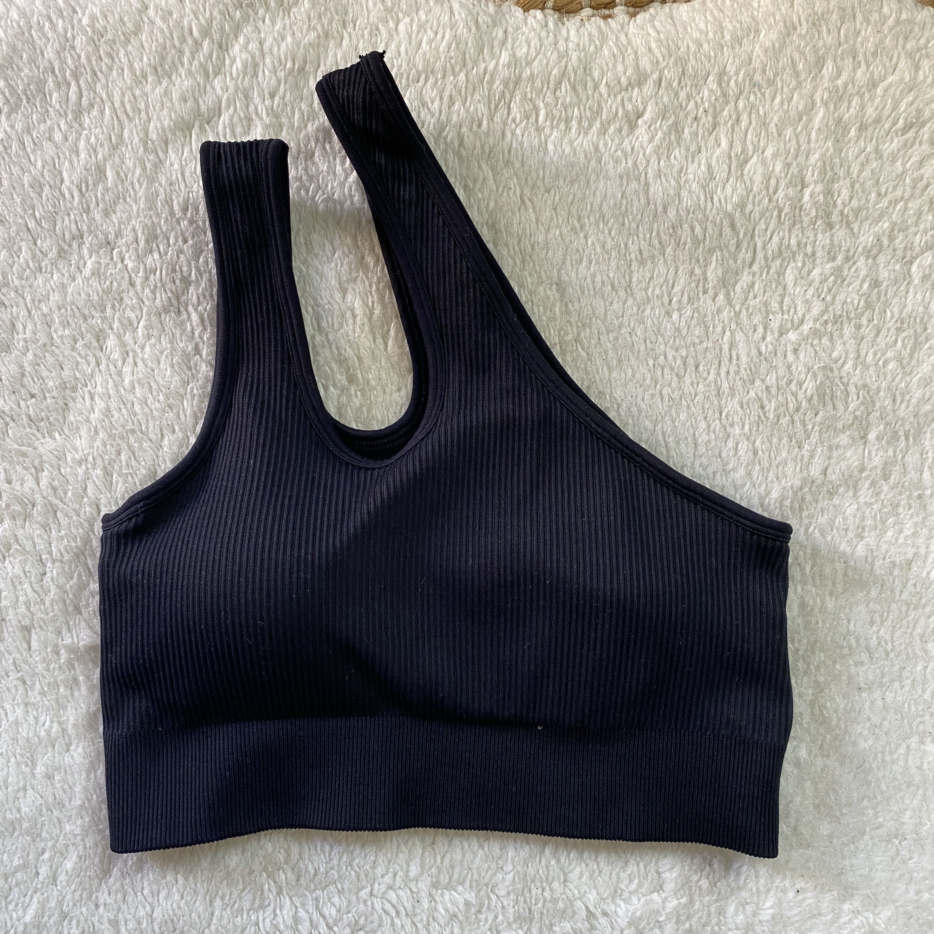Other OQQ Women’s Ribbed One Shoulder Sports Bra Size S / US 4 / IT 40 - 8 Thumbnail