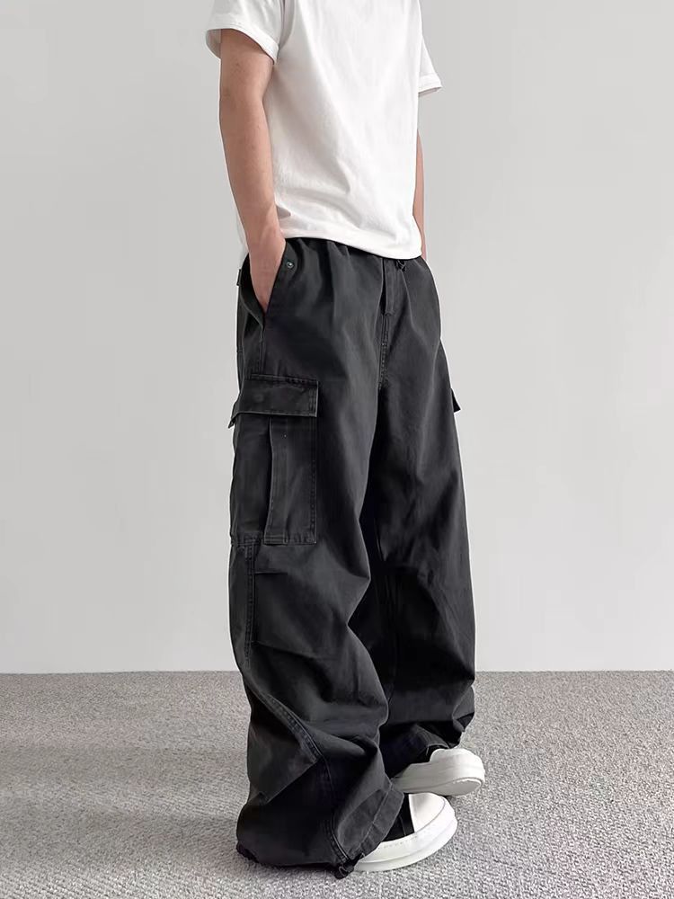 Japanese Brand × Vintage Vintage multi-pocket washed baggy work casual trousers Size US 32 / EU 48 - 1 Thumbnail