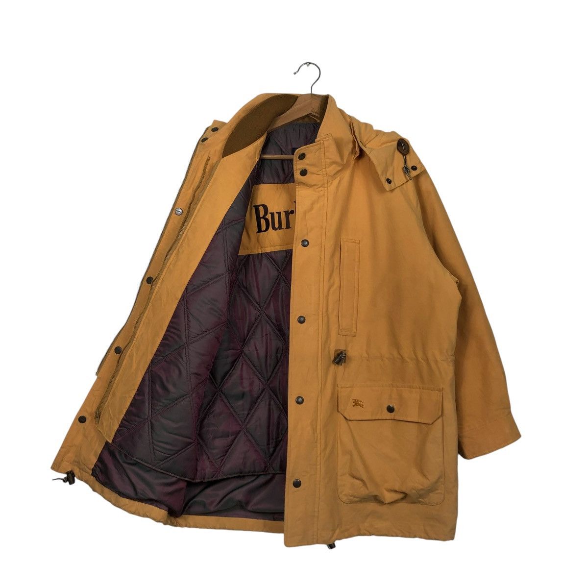 Burberry 🔥VINTAGE BURBERRYS BIKER JACKET HOODIE MULTI POCKETS Size US M / EU 48-50 / 2 - 1 Thumbnail