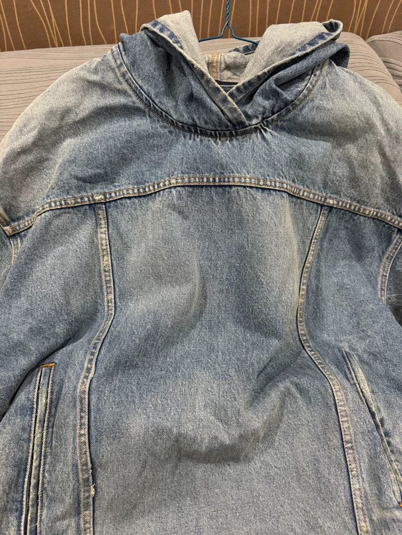 Balenciaga Balenciaga Denim Hoodie Size US S / EU 44-46 / 1 - 3 Thumbnail