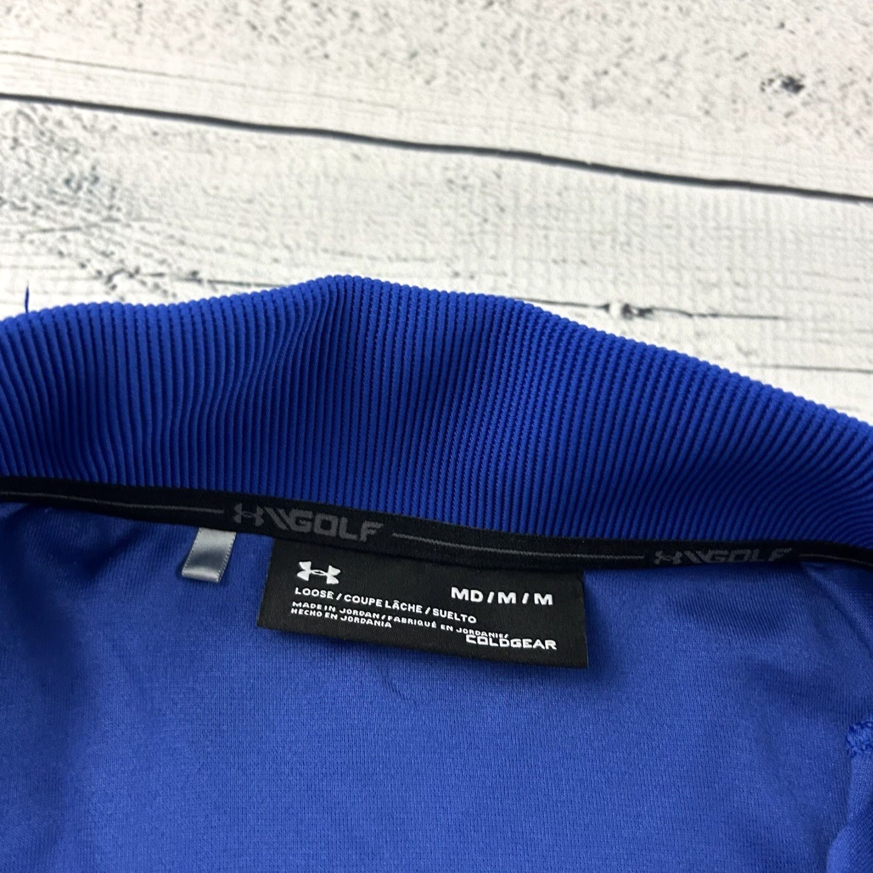Under Armour Under Armour Golf Jacket Mens M Blue Pullover ColdGear Size US M / EU 48-50 / 2 - 2 Thumbnail