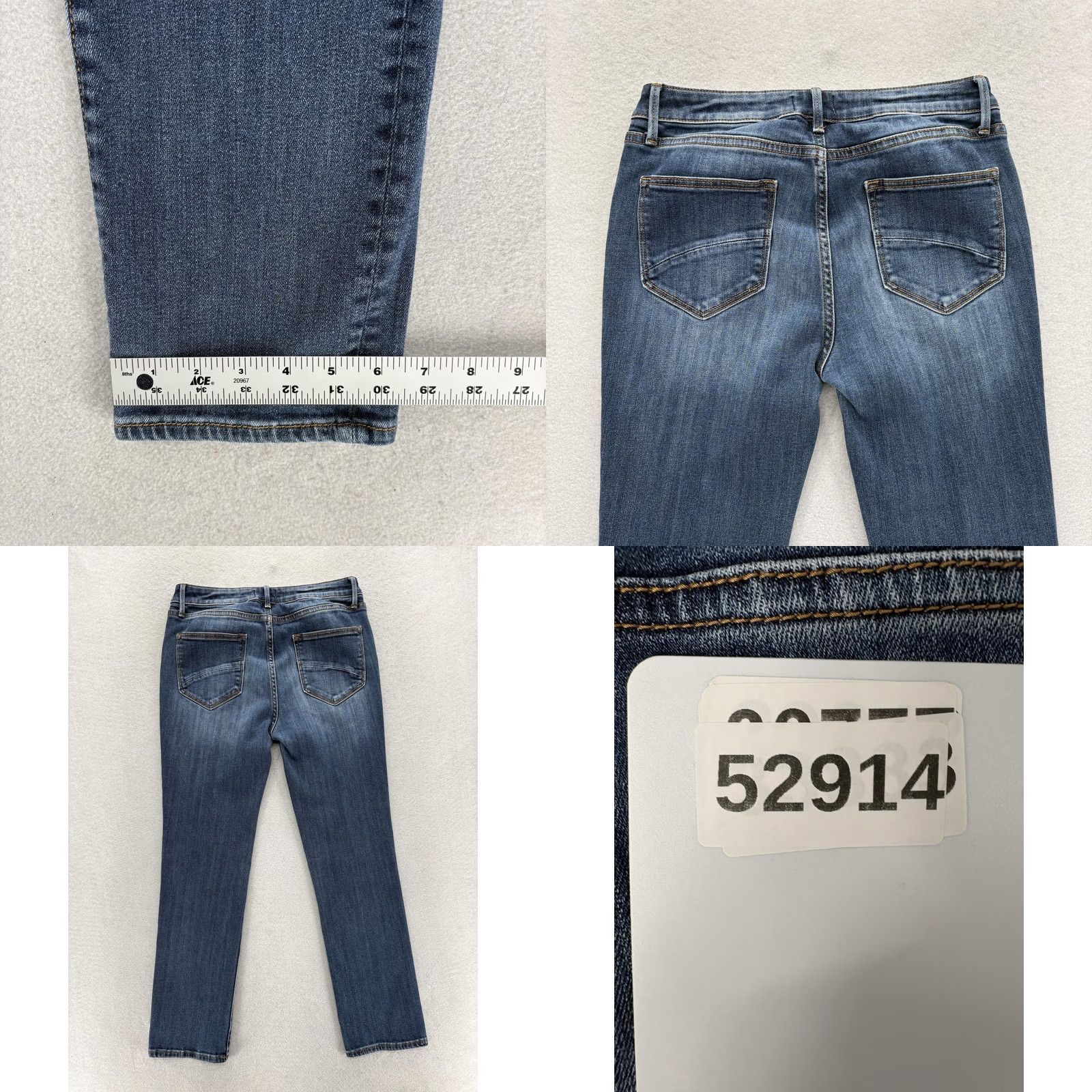 Vintage Driftwood Jeans Womens 29 Blue Med Wash Mid Rise Skinny Stretch Preppy Size 29" - 8 Thumbnail