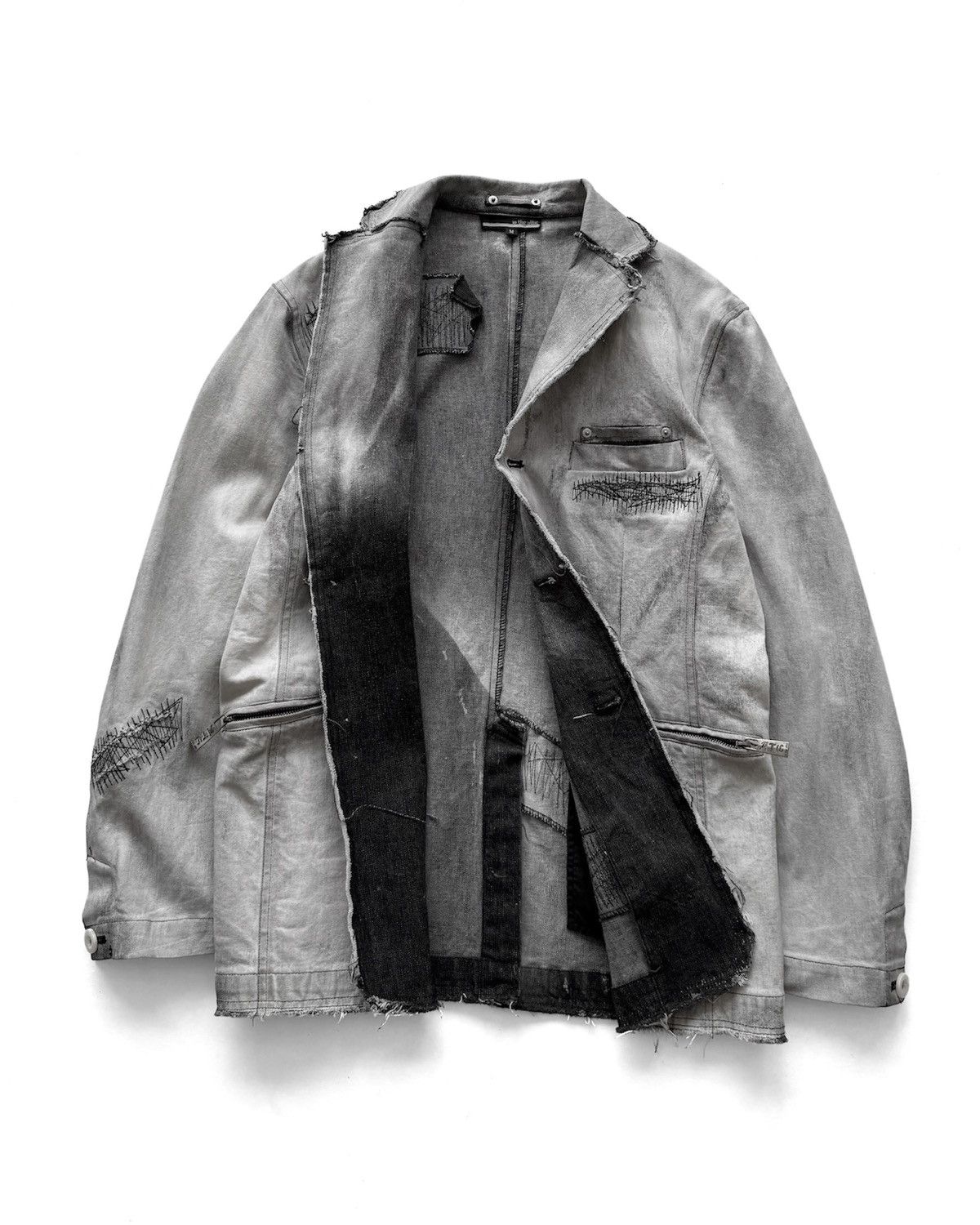 In The Attic IN THE ATTIC DISTRESSED HEAVY WASH BLAZER JEANS JACKET Size US M / EU 48-50 / 2 - 1 Thumbnail