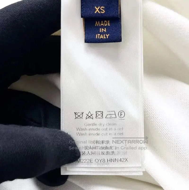 Louis Vuitton Louis Vuitton White Logo Cotton T. Size XS / US 0-2 / IT 36-38 - 2 Thumbnail