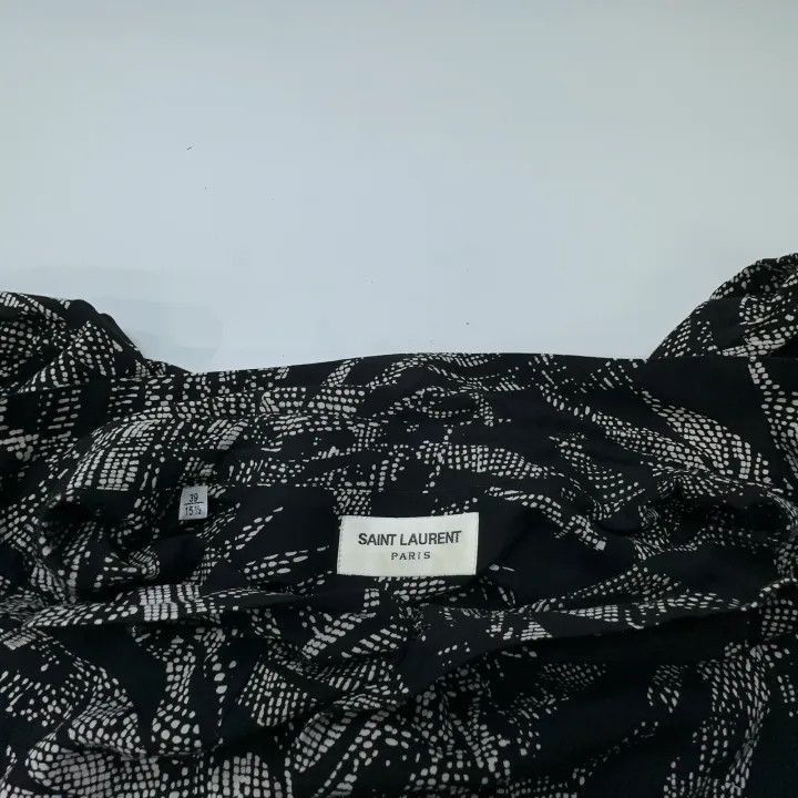 Saint Laurent Paris Saint Laurent Tropical Print Long Sleeve Shirt-2507 Size US M / EU 48-50 / 2 - 3 Thumbnail