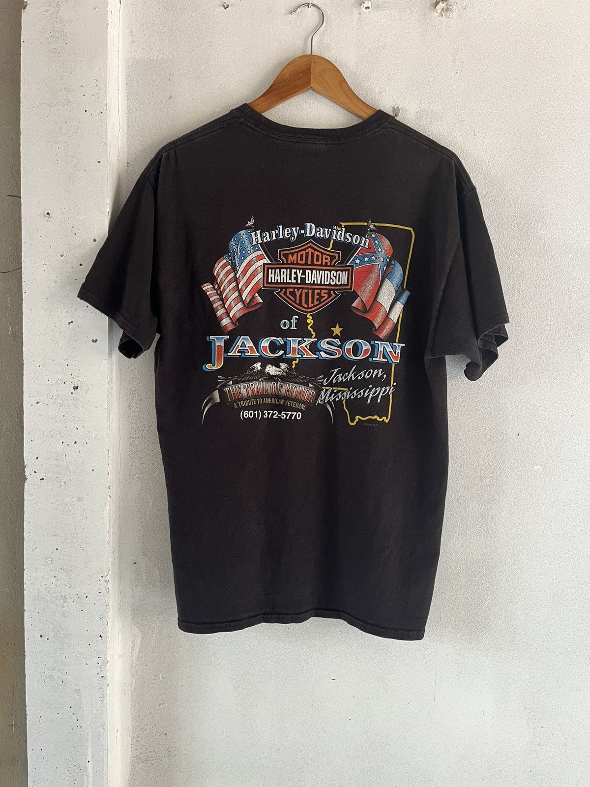 Vintage Harley-Davidson Flame Logo Tee Size US L / EU 52-54 / 3 - 4 Thumbnail