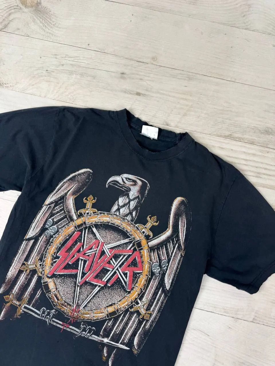 Slayer Vintage Slayer T Shirt 90s Rock Band Distrissed Size US L / EU 52-54 / 3 - 5 Thumbnail