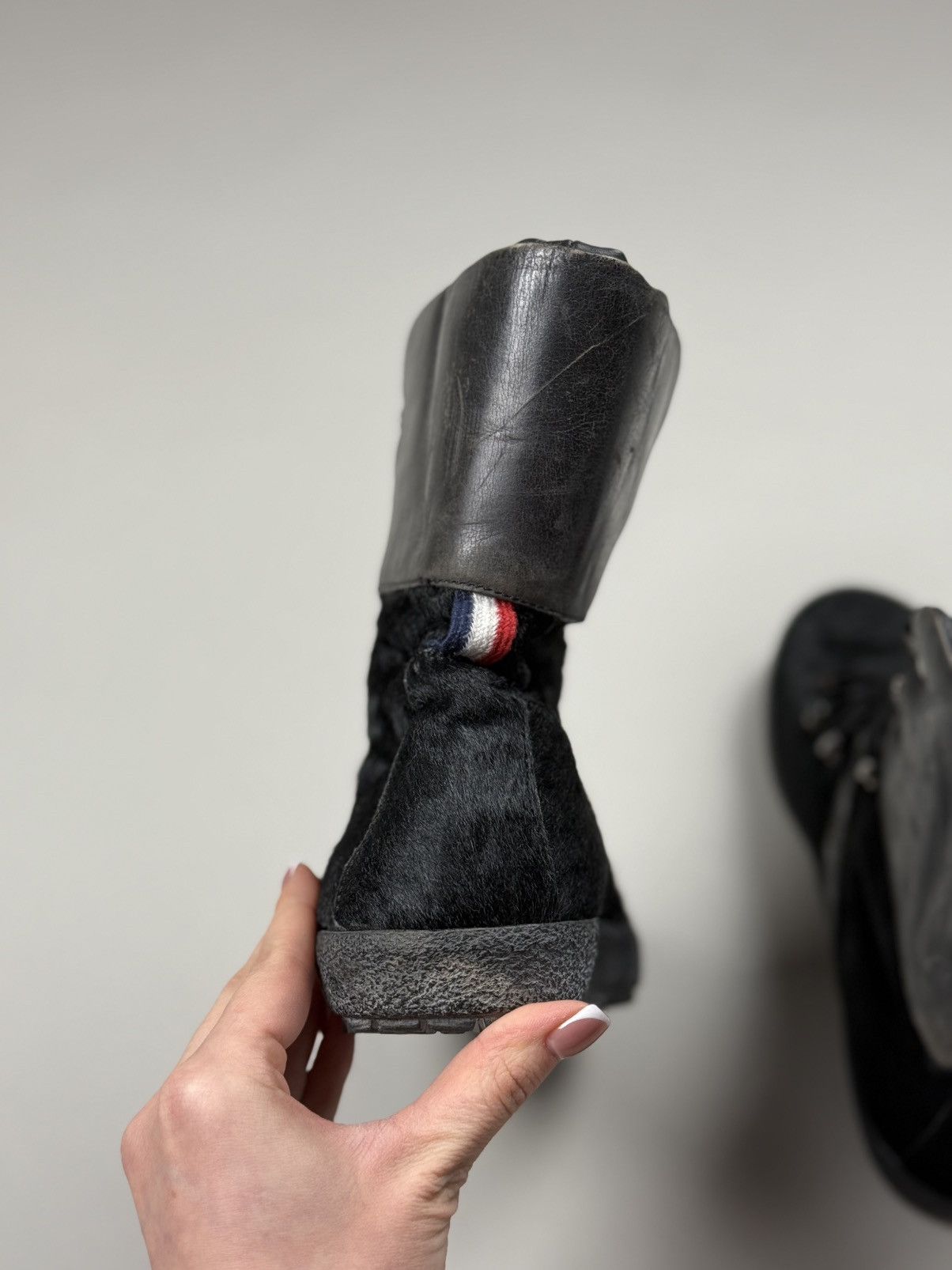 Moncler Moncler Pony Hair Unisex High Top Combat Boots Shoes Size 41 Size US 7 / EU 40 - 17 Thumbnail