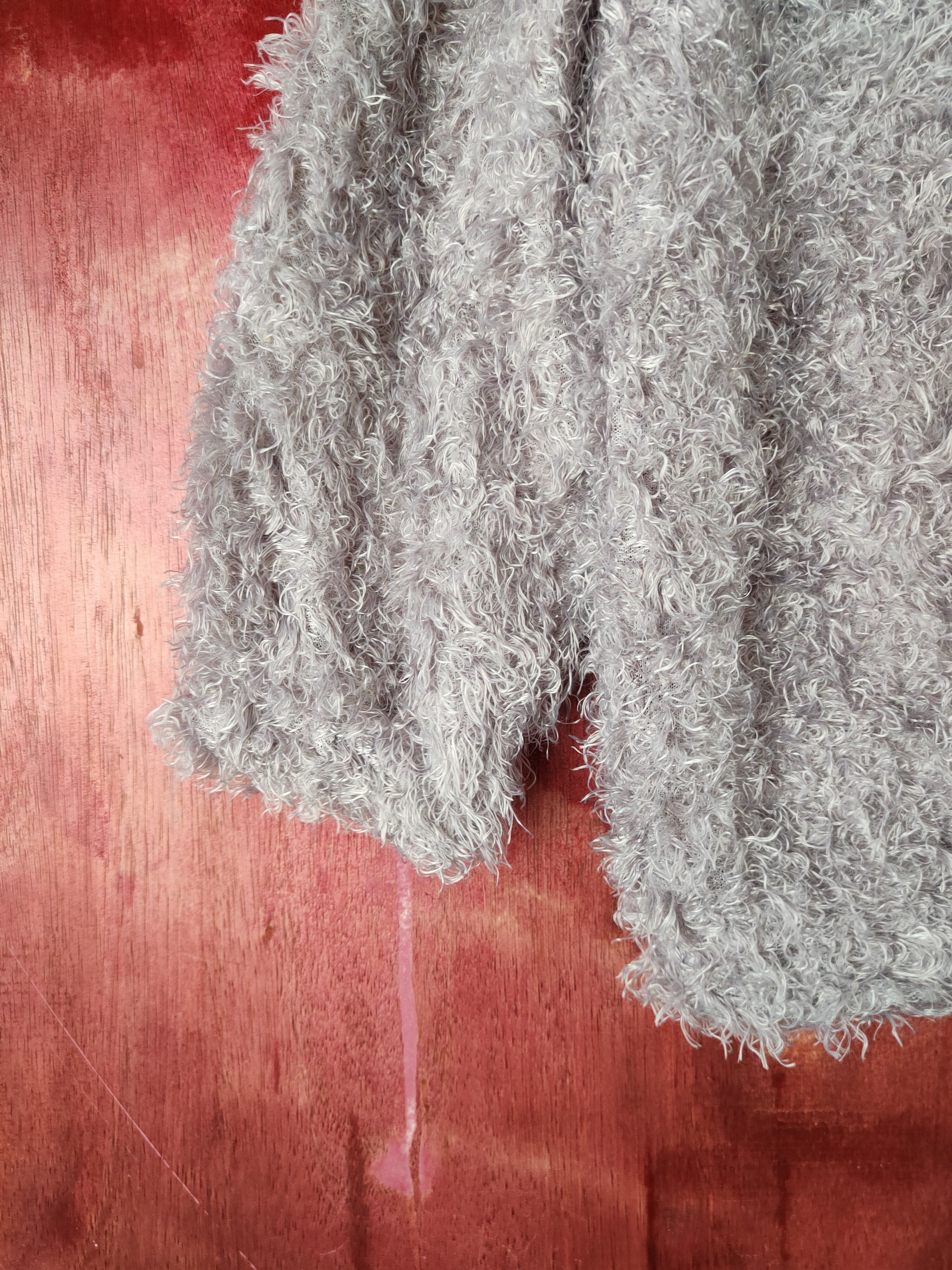 Homespun Knitwear × Japanese Brand × Vintage Japanese Brand Purple Shag Shaggy Fur Mohair Knitwear #S2186 Size S / US 4 / IT 40 - 4 Thumbnail