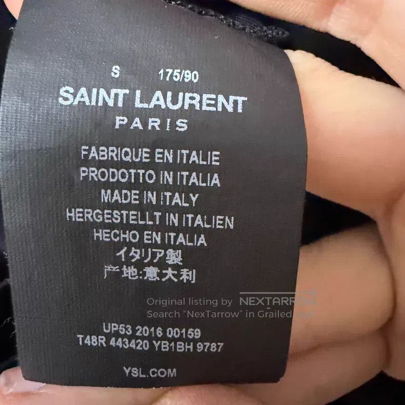 Saint Laurent Paris Saint Laurent Paris Black Five-Pointed Star Short Sleeve i Size US S / EU 44-46 / 1 - 3 Thumbnail