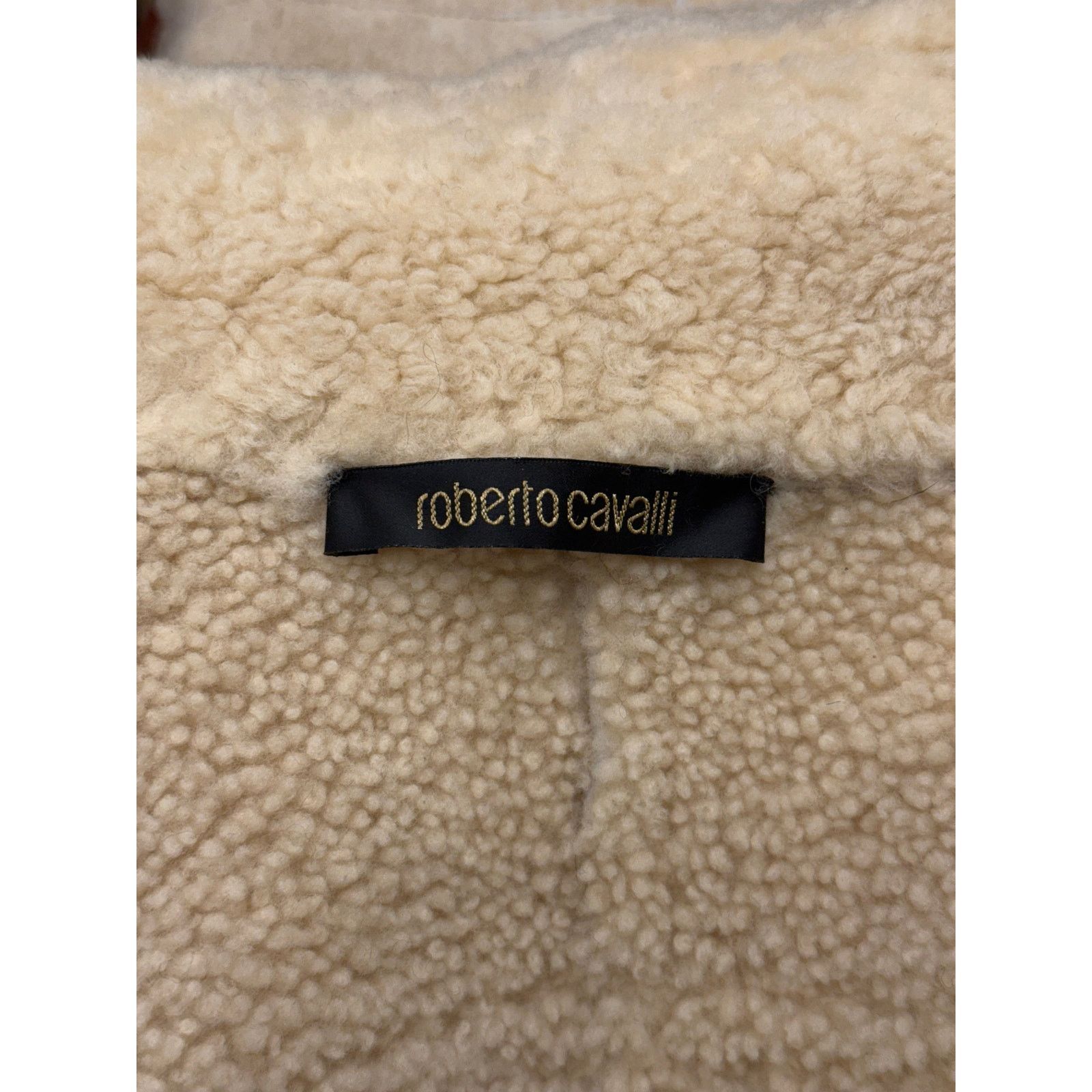 Roberto Cavalli Roberto Cavalli shearling jacket with contrast leather Size M / US 6-8 / IT 42-44 - 9 Thumbnail