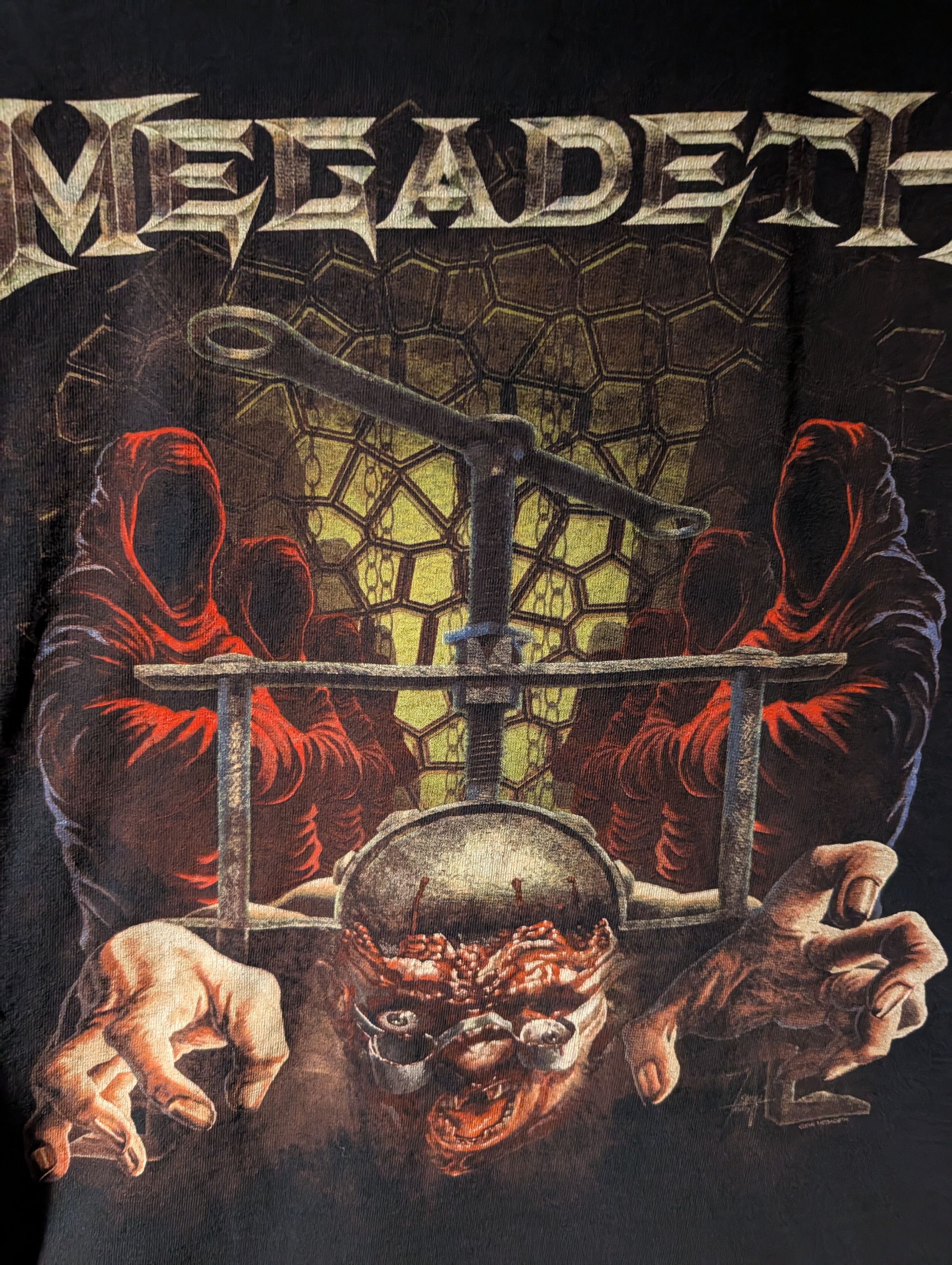 Band Tees MEGADETH T-Shirt Mens L Dystopia Tour Thrash Metal Band Tee Size US L / EU 52-54 / 3 - 2 Thumbnail