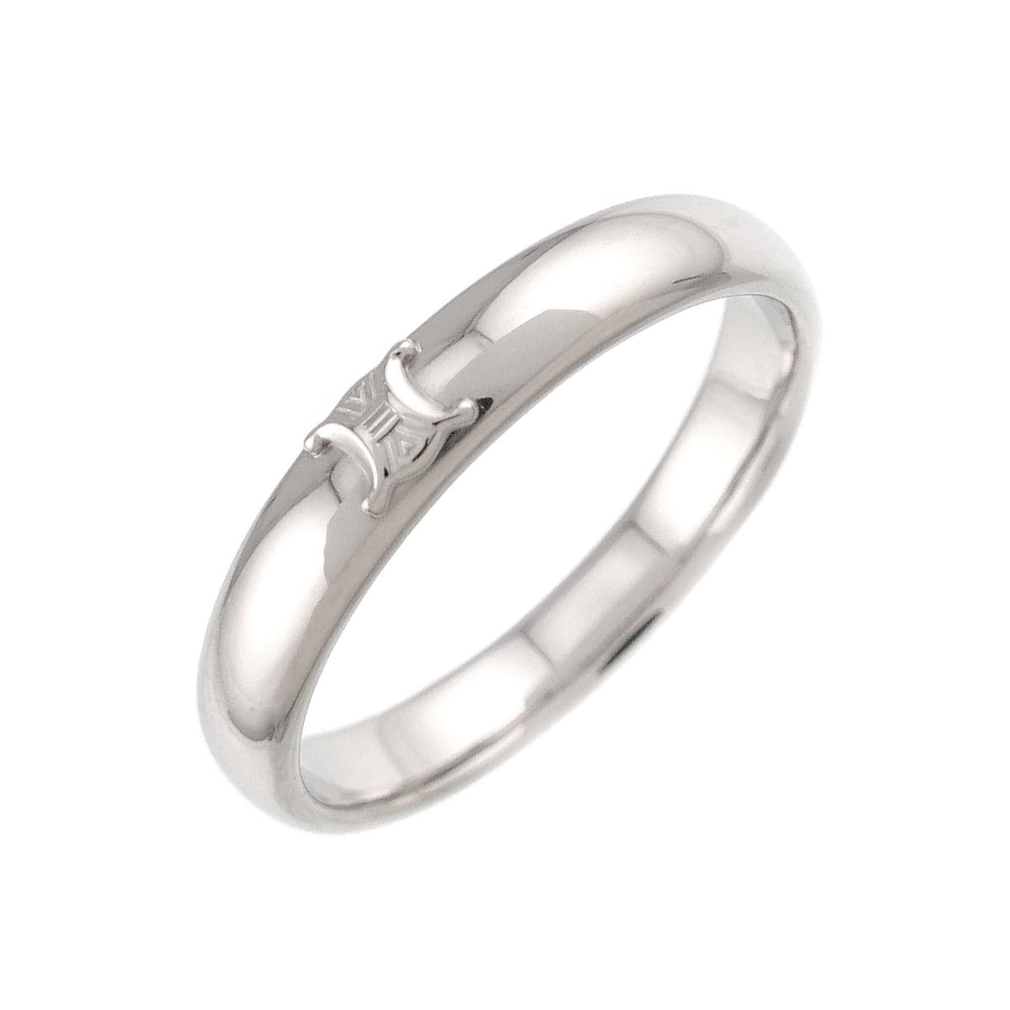 Celine Celine Triomphe 1 Ring, Platinum, Macadam Ring Size ONE SIZE - 1 Thumbnail