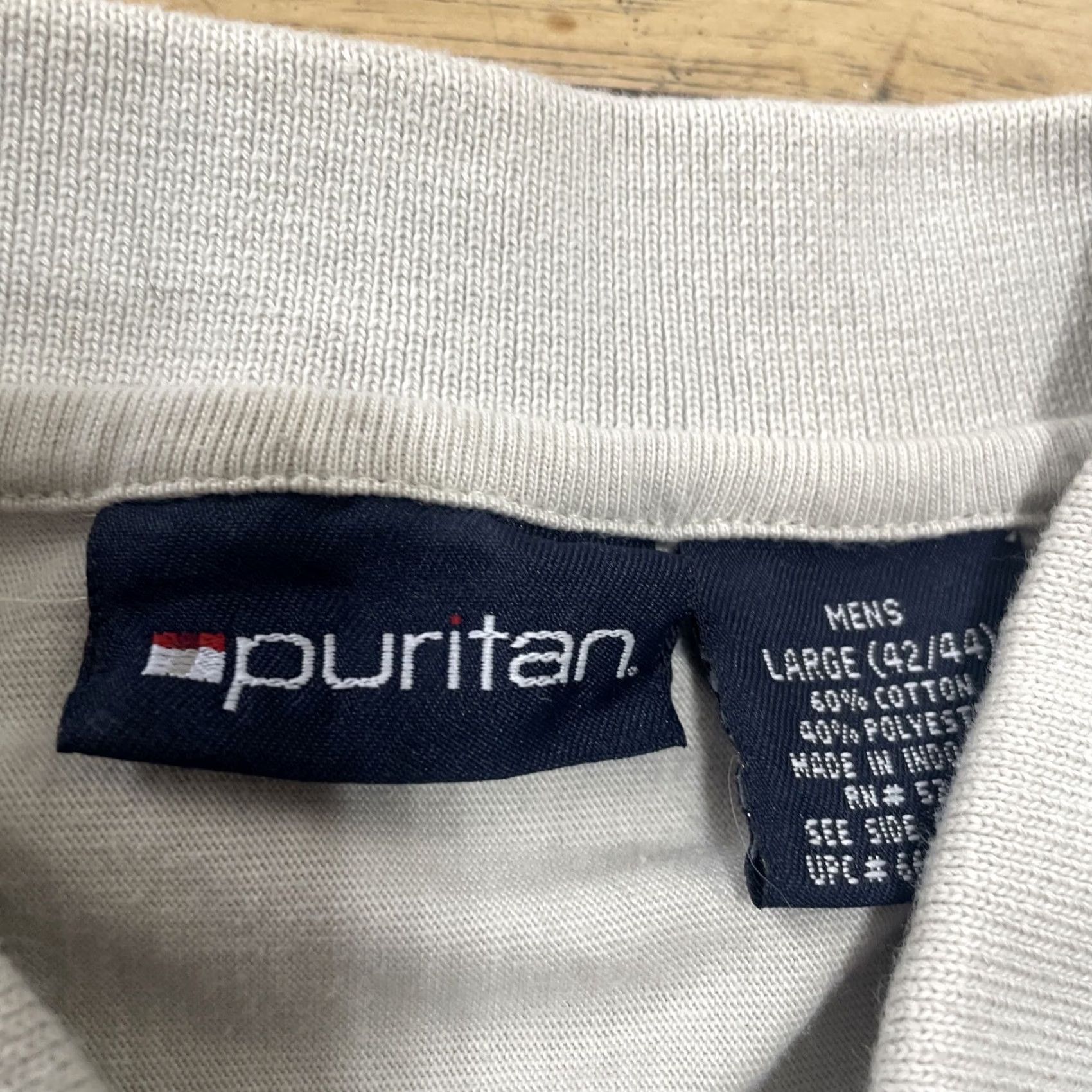 Vintage VINTAGE Puritan Polo Shirt Men L 42-44 VTG Y2k Streetwear Iconic 2 Stripe Blue Cream Shirt Mens L Ivory Striped Mood: Classic Beach Bowling Shirt Size US L / EU 52-54 / 3 - 5 Thumbnail