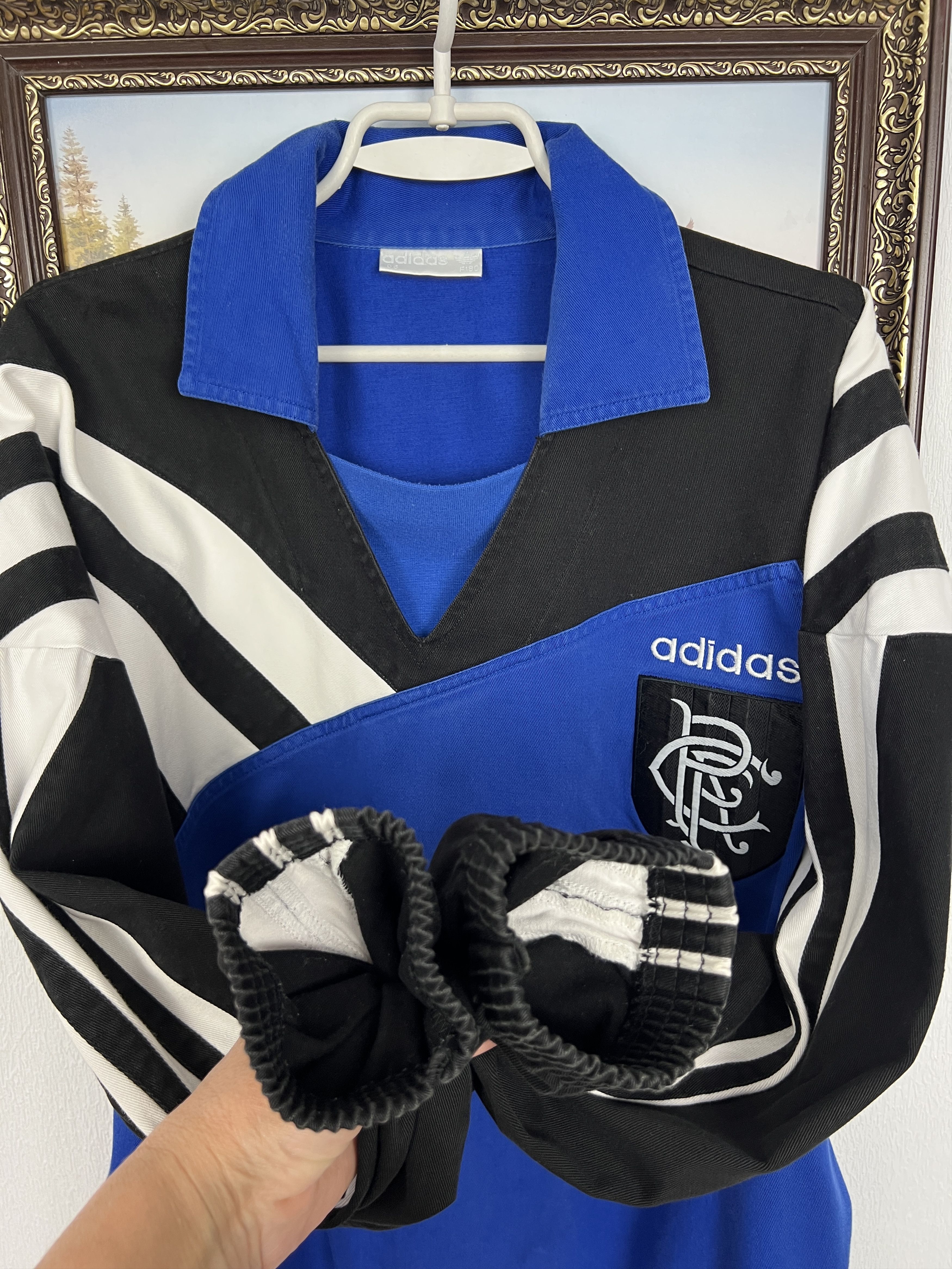 Adidas Vintage 90's Adidas Rangers Football Sweatshirt Soccer Size US M / EU 48-50 / 2 - 6 Thumbnail