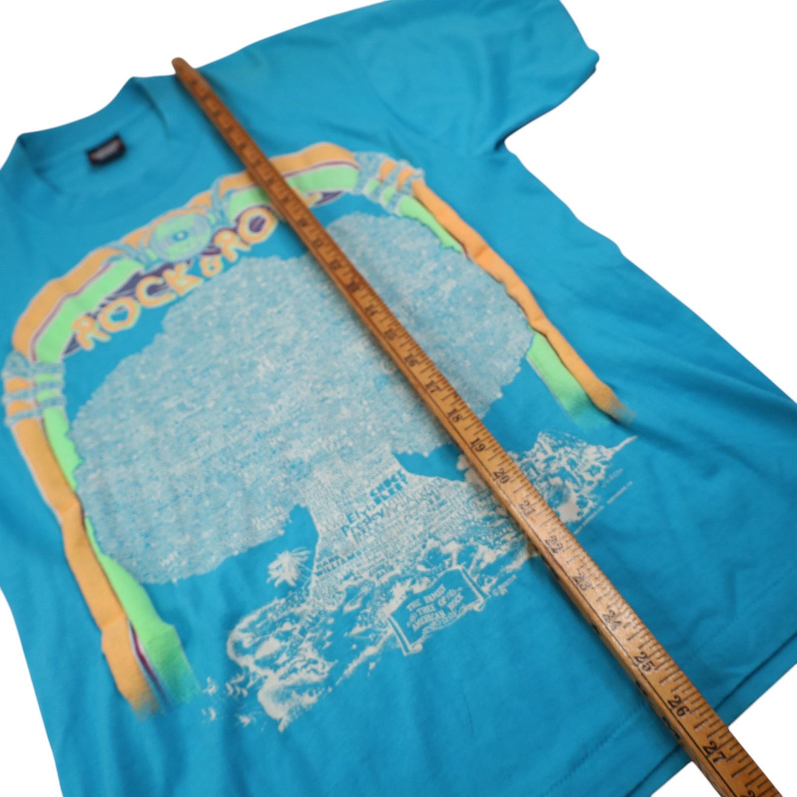 Band Tees × Vintage Vintage Rock & Roll Family Tree Graphic T Shirt Size US L / EU 52-54 / 3 - 12 Thumbnail