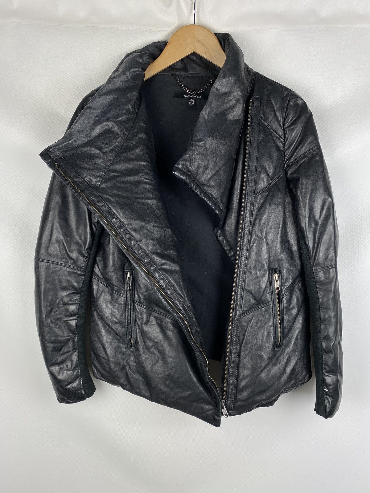 Muubaa Muubaa ladies avant-garde leather puffer down jacket Size M / US 6-8 / IT 42-44 - 15 Thumbnail