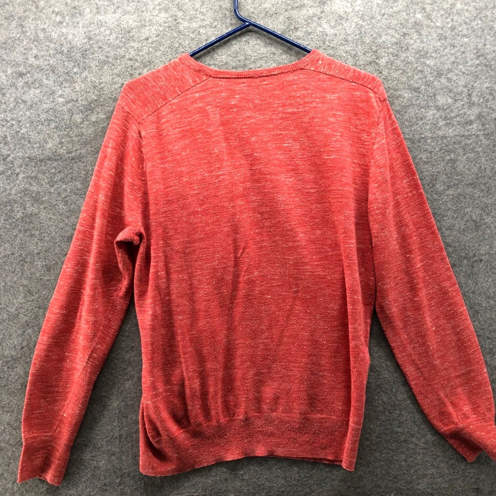 J.Crew J.CREW Linen Blend Sweater Mens M Crewneck Pullover Coral Heathered Size US M / EU 48-50 / 2 - 2 Thumbnail