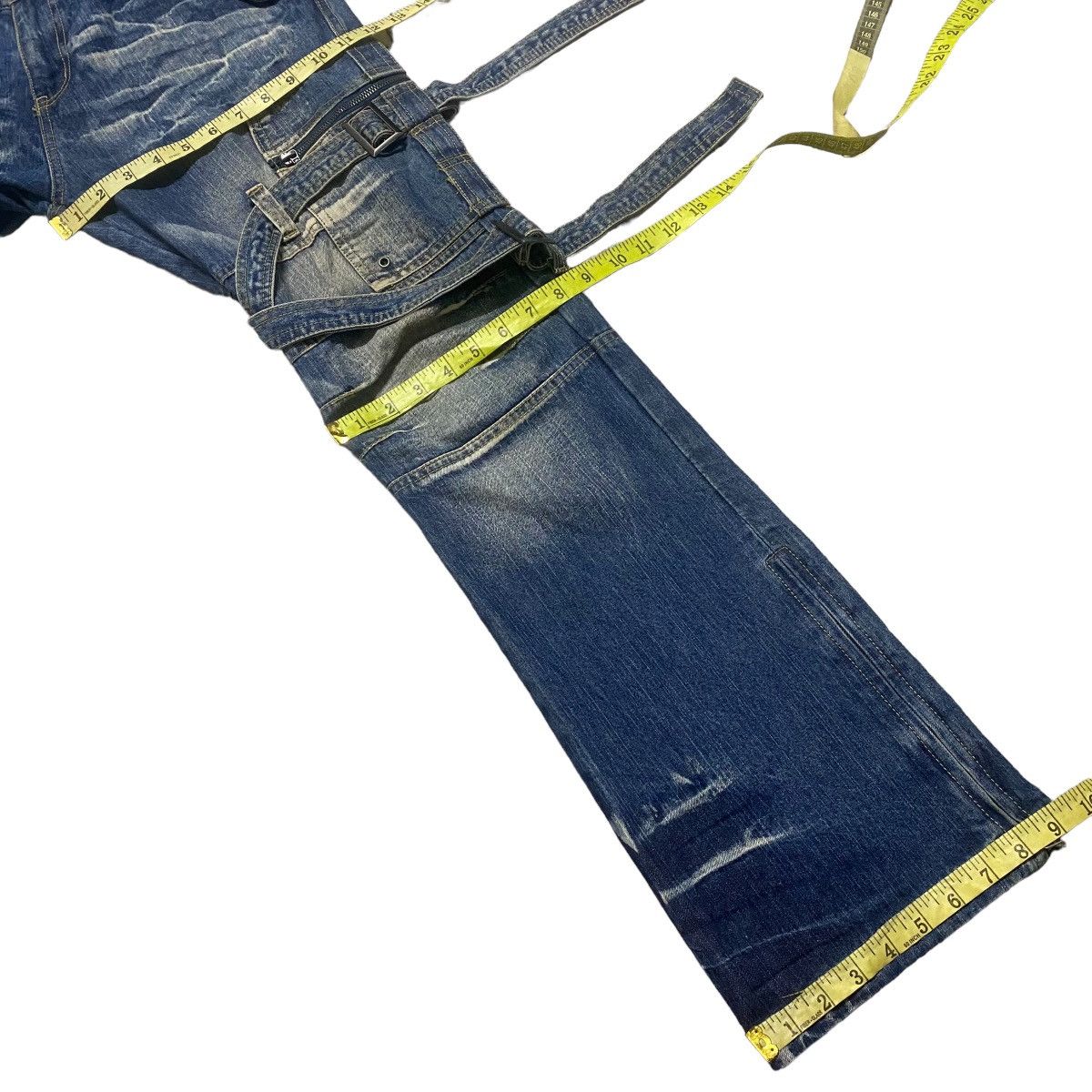 Japanese Brand Japanese Brand TOPISM Denim Bondage Raver Pants Size US 32 / EU 48 - 22 Thumbnail