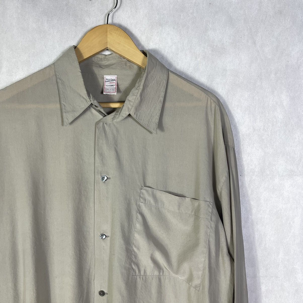 Jean Paul Gaultier × Vintage Vintage Jean Paul Gaultier Silk Button Down Shirt Size US L / EU 52-54 / 3 - 3 Thumbnail