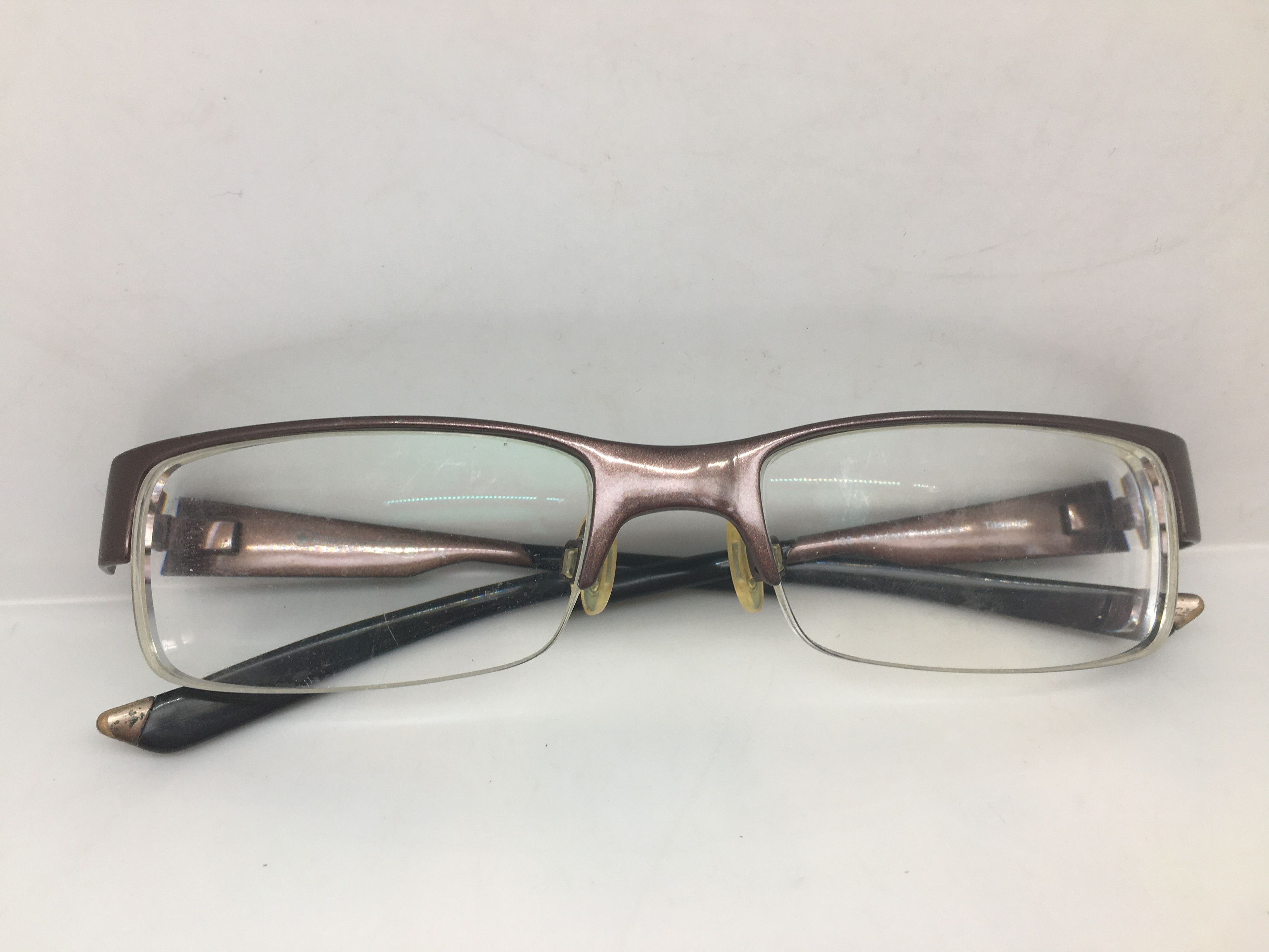 Oakley Vintage OAKLEY RATCHET 4.0 Chocolate Half Rim Eyeglasses Size ONE SIZE - 5 Thumbnail