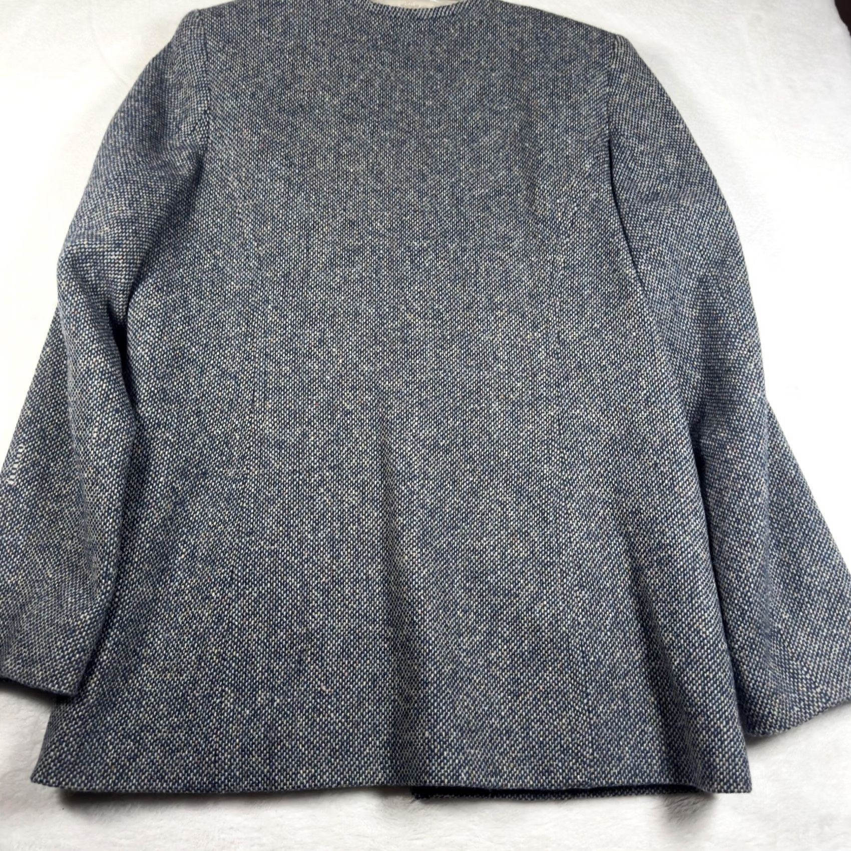 Pendleton Pendleton Blazer Jacket Womens M Blue Wool Flecked Open Front Lined Workwear Size M / US 6-8 / IT 42-44 - 5 Thumbnail