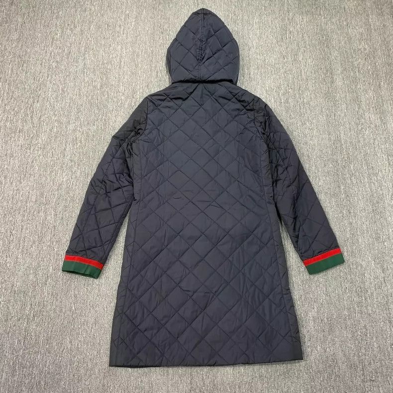 Gucci Gucci Red Green Stripe Cotton Coat-2505 Size M / US 6-8 / IT 42-44 - 2 Thumbnail