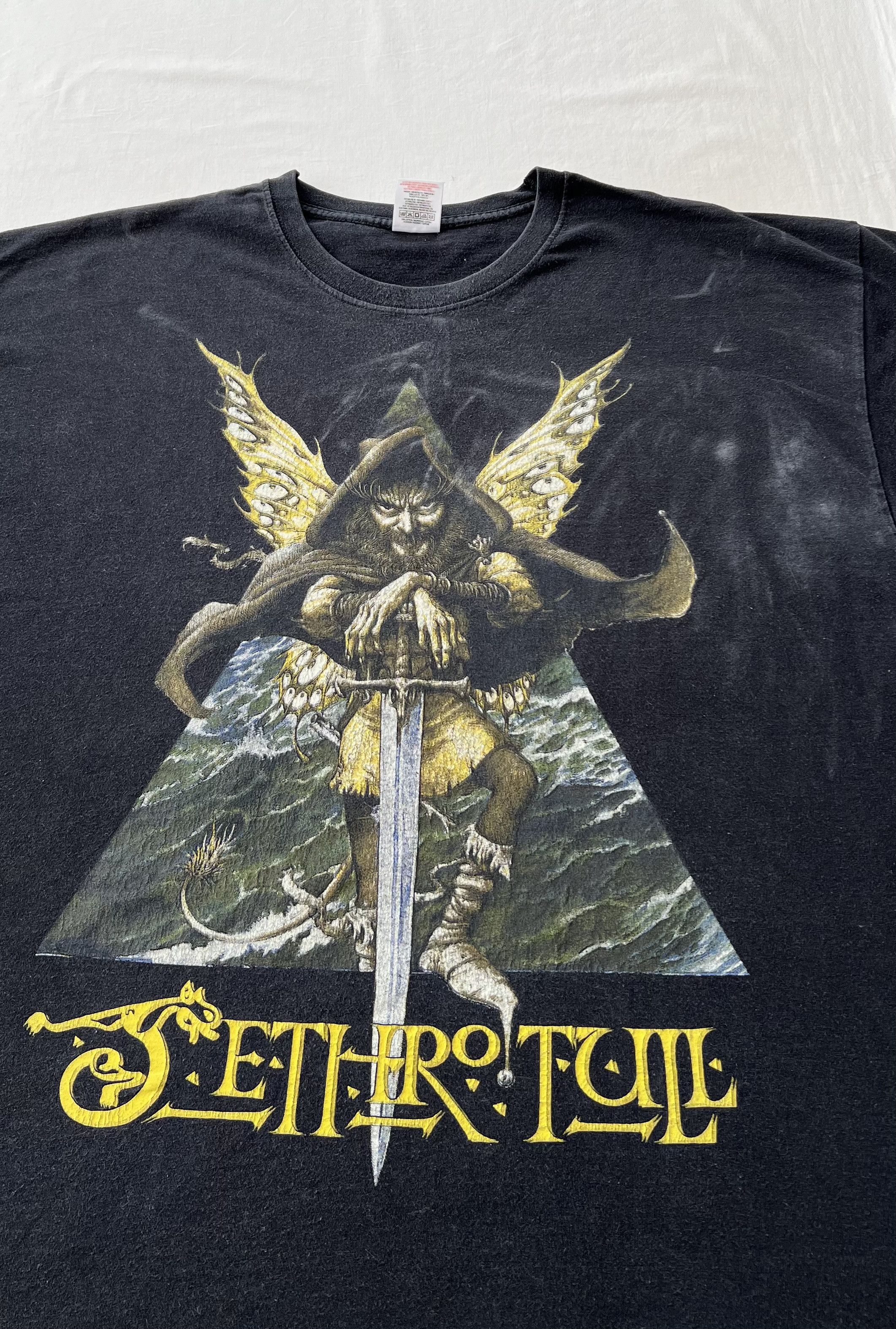 Band Tees Vintage 2000s Jethro Tull Rock Band Black T-shirt Size US XL / EU 56 / 4 - 5 Thumbnail