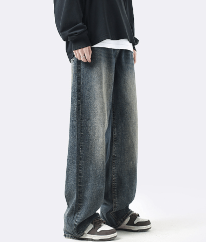 Japanese Brand × Jean American retro high street casual washed loose jeans Size US 32 / EU 48 - 4 Thumbnail