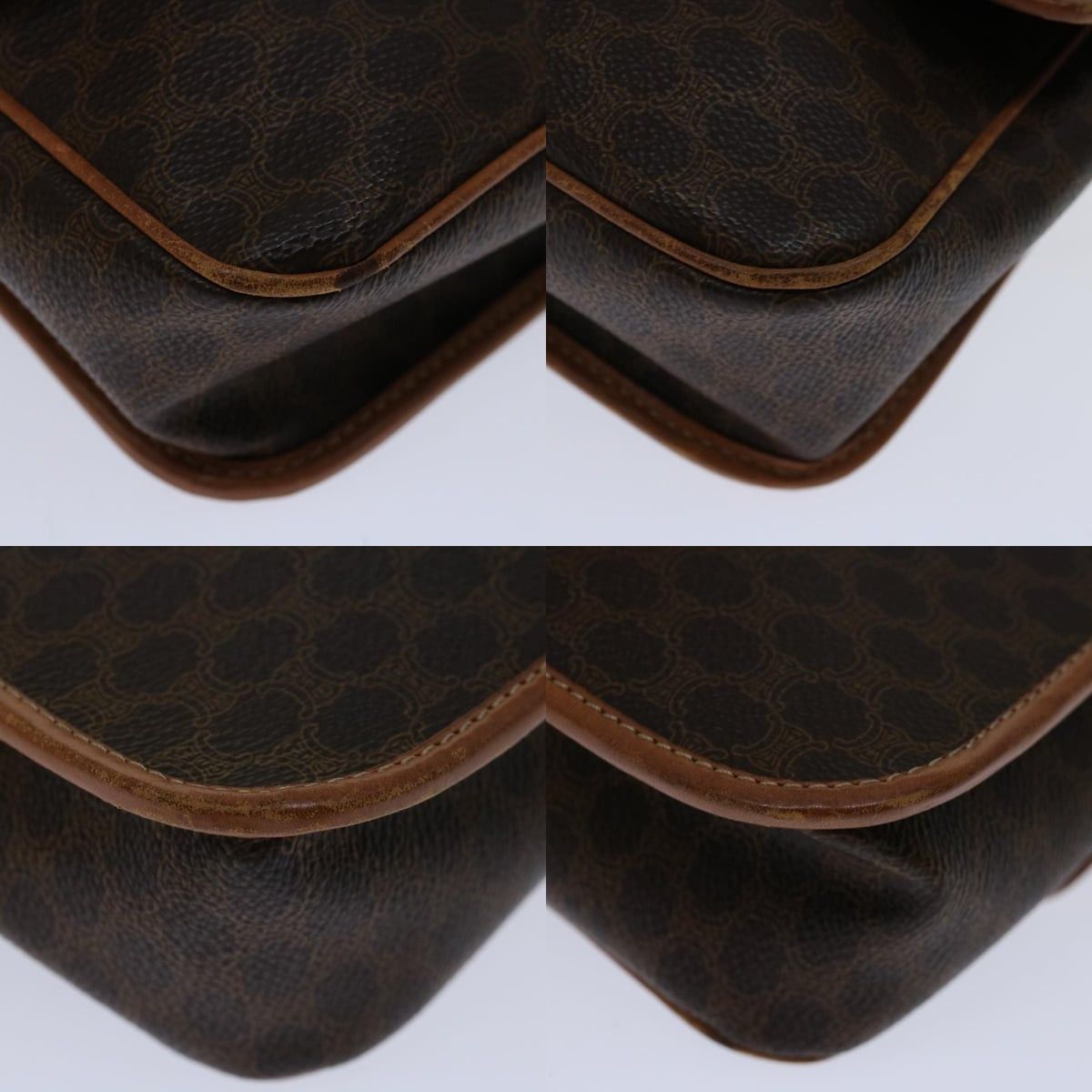 Celine CELINE Macadam Canvas Shoulder Bag Pvc Brown Size ONE SIZE - 10 Thumbnail