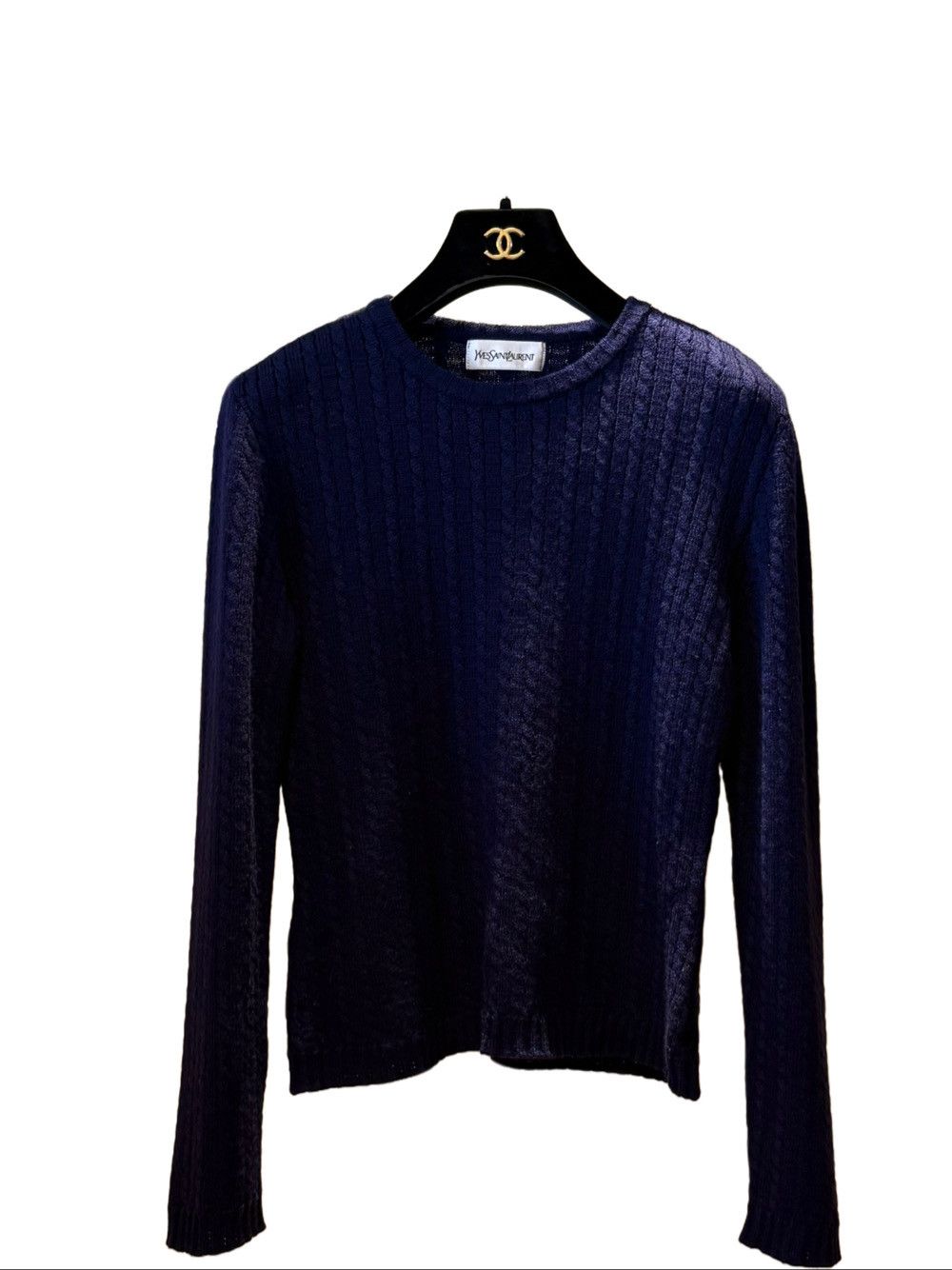 Yves Saint Laurent Yves Saint Laurent Cable Knit Sweater Size M Size M / US 6-8 / IT 42-44 - 1 Thumbnail