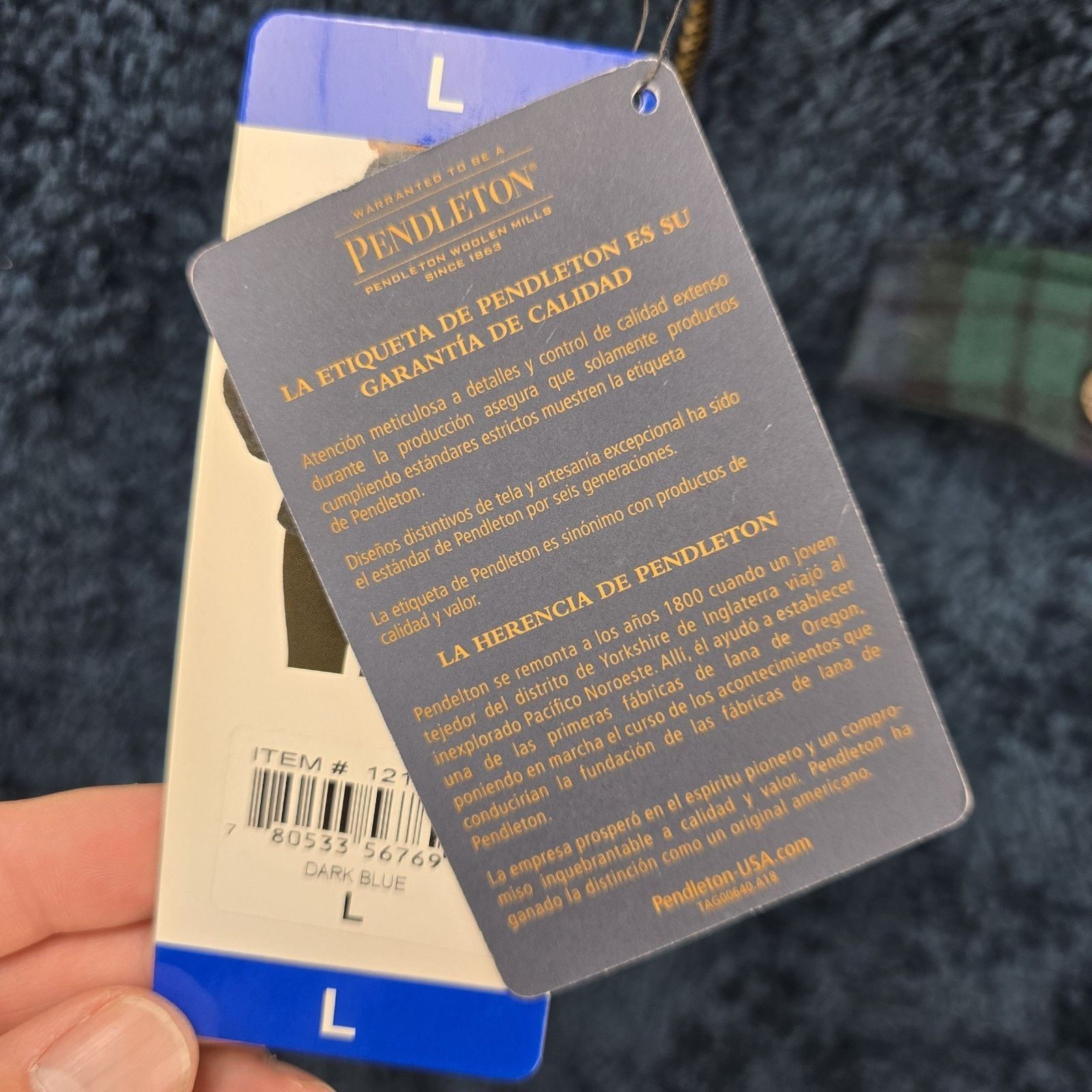 Pendleton Pendleton Sherpa Fleece Jacket Womens Large Dark Blue Fuzzy Size L / US 10 / IT 46 - 6 Thumbnail