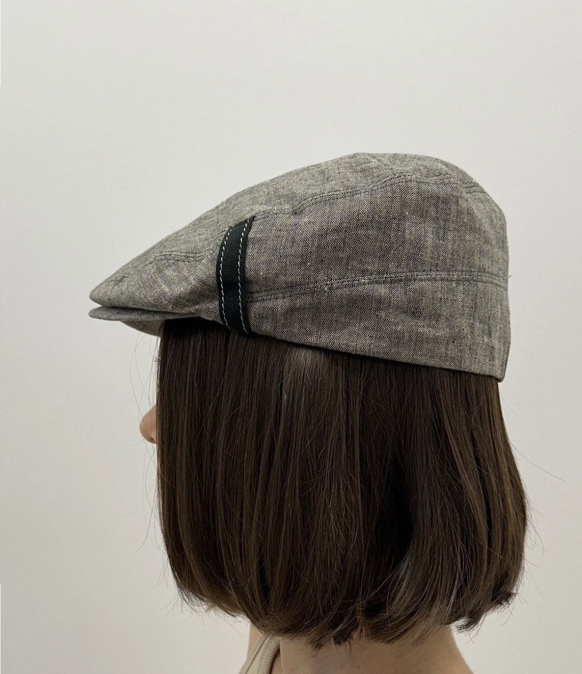 Vintage Bitte Kai Rand Linen Newsboy Cap Hat y2k Size 57 Size ONE SIZE - 2 Thumbnail