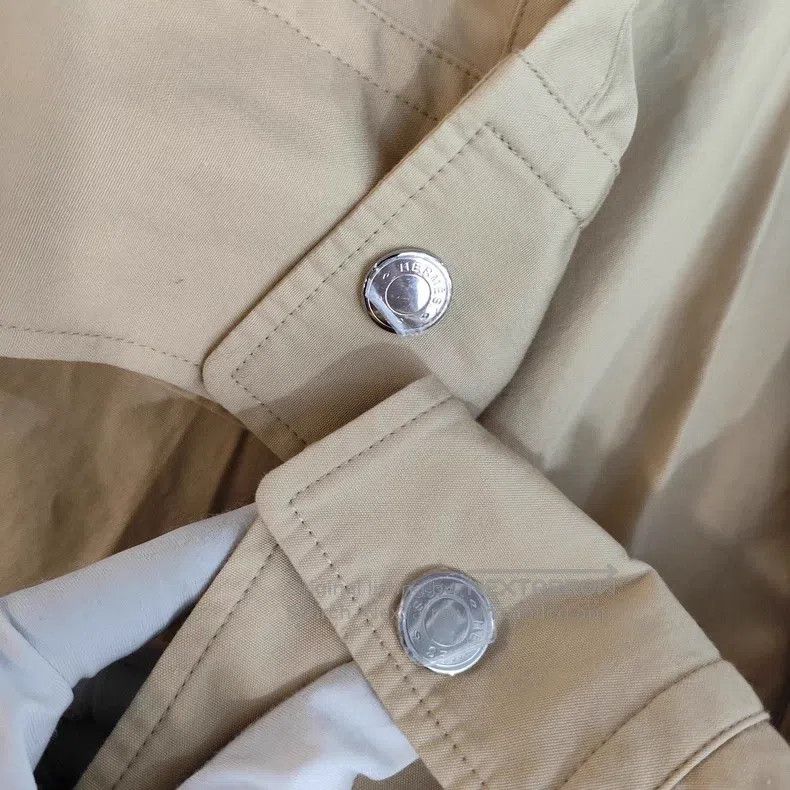 Hermes Hermes Classic Khaki Shirt Size XXS / US 00 / IT 34 - 6 Thumbnail