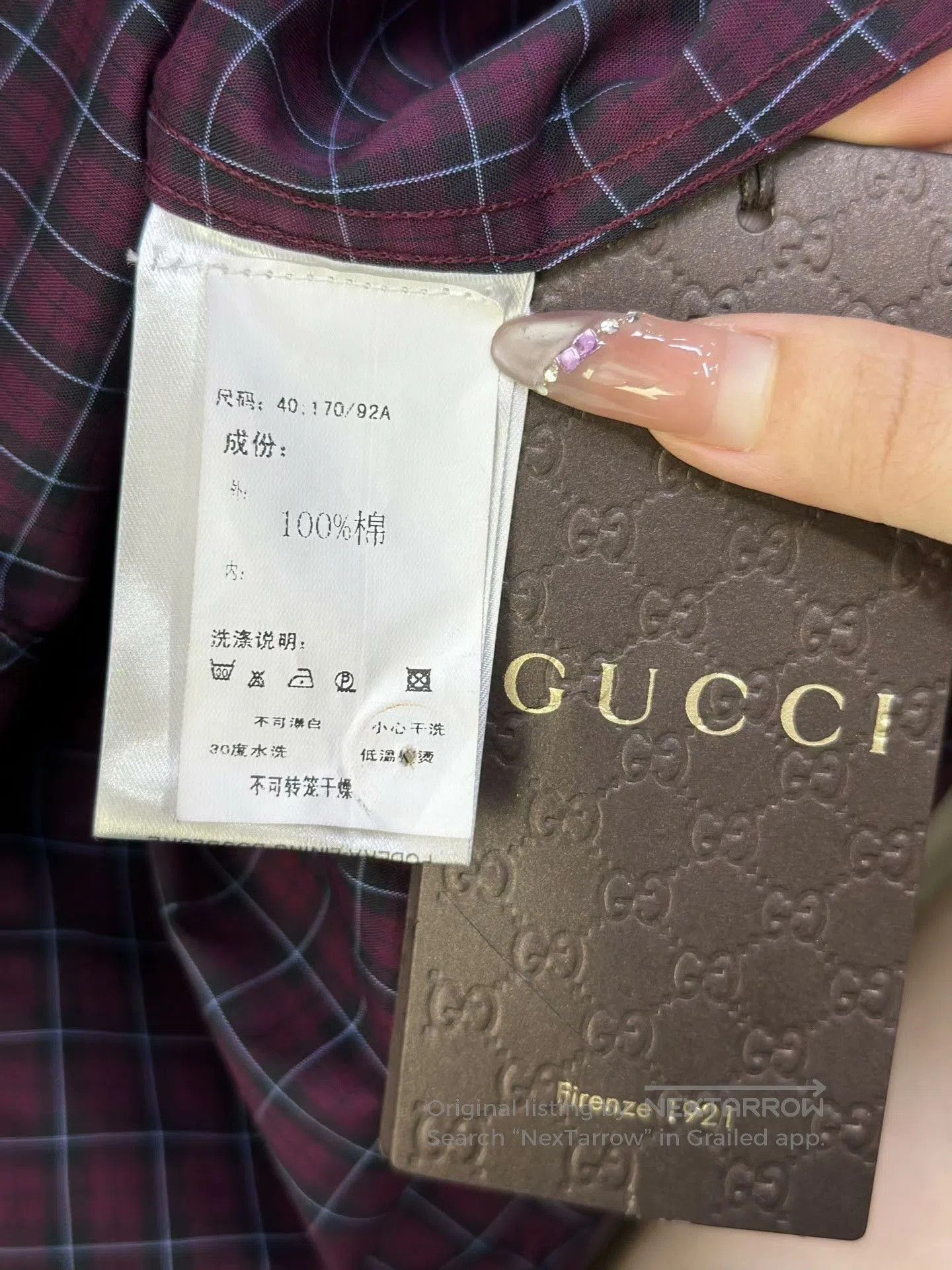 Gucci Gucci Pink Plaid Casual Long-Sleeve Shirt. Size US S / EU 44-46 / 1 - 5 Thumbnail