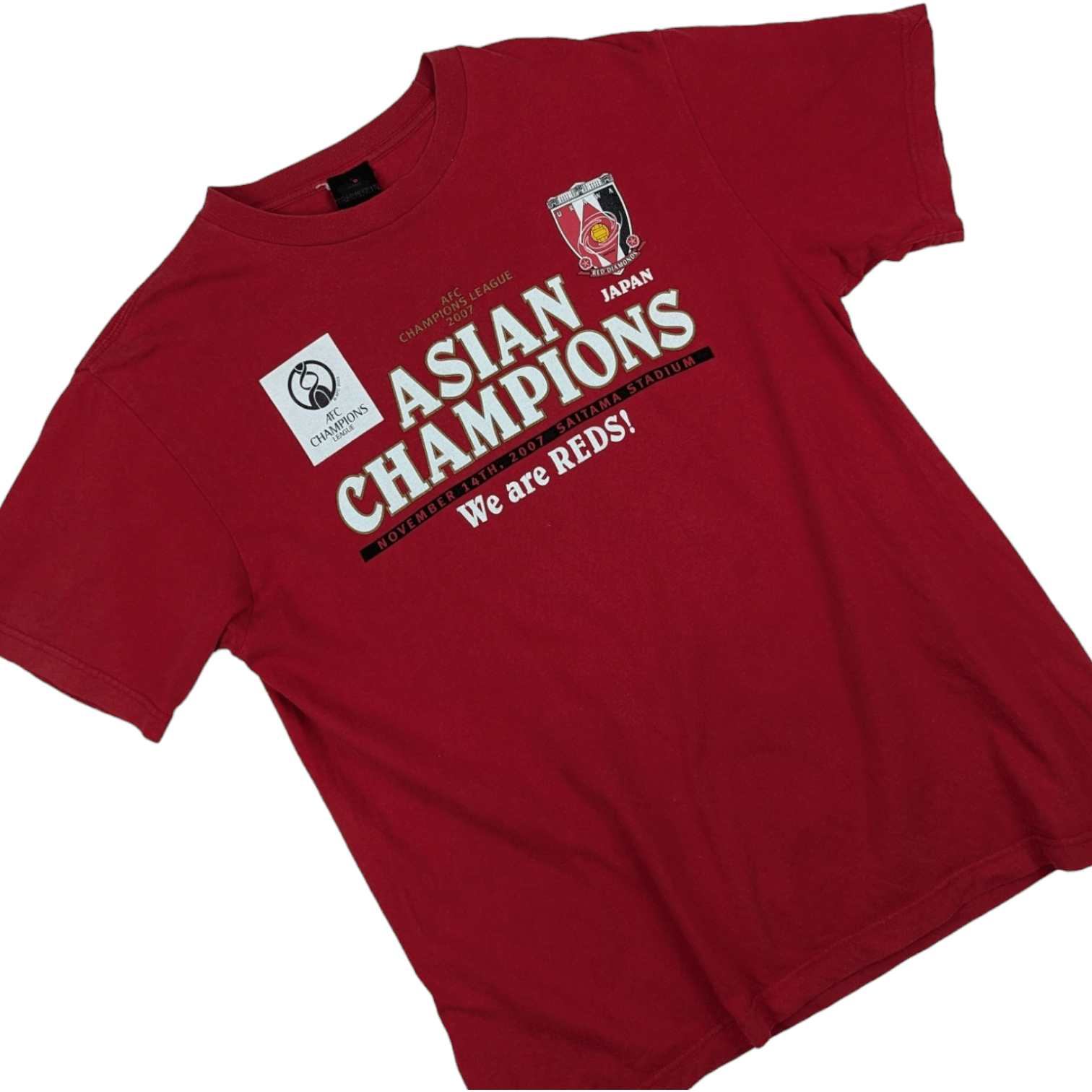 UEFA 2007 AFC Champions Urawa Red Diamonds J-League T-Shirt Size US M / EU 48-50 / 2 - 2 Thumbnail