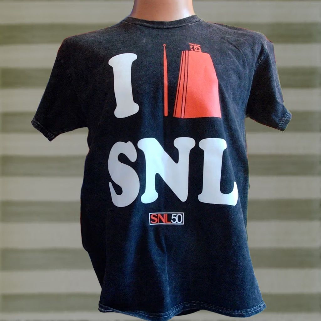 Ripple Junction Ripple Junction SNL 50 Sat Night Live t Shirt Men's LRG Black Cotton Graphic Print Vintage 2000s Show Band USA Theme Mens Size US L / EU 52-54 / 3 - 1 Thumbnail