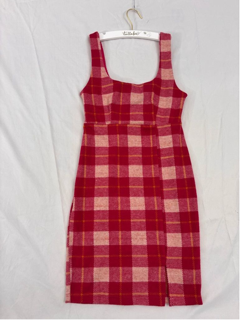 Forever 21 Women's Forever 21 Bodycon Dress Size S Red Plaid Size XS / US 0-2 / IT 36-38 - 1 Thumbnail