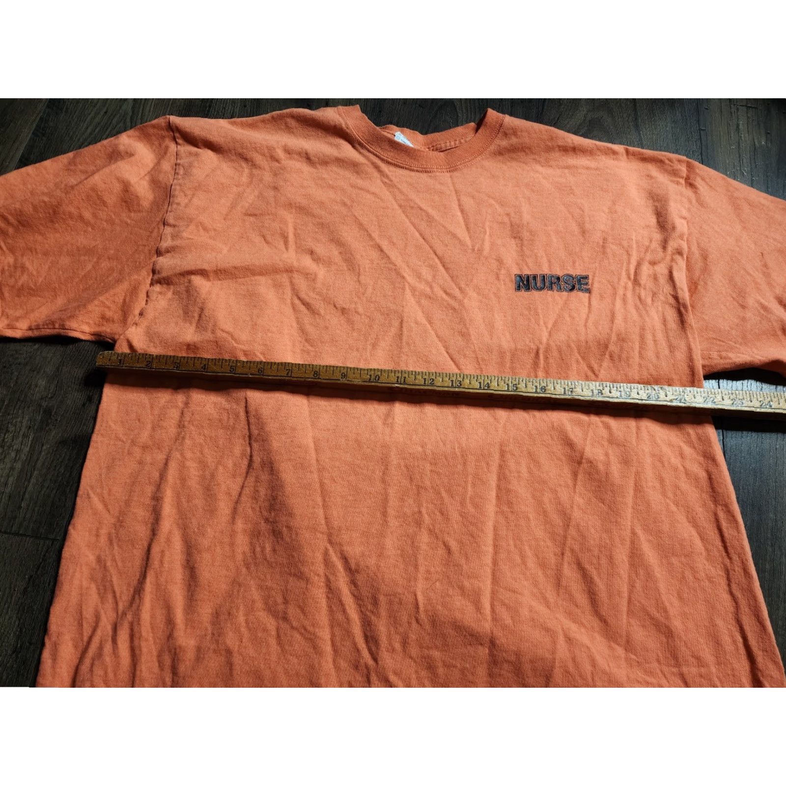 Soffe Soffe T-Shirt Mens XL Nurse My Job Is To Help Your ASS Funny Shirt Orange 2010s Patriotic Graphic Tee Short Sleeve Crew Neck Preshrunk Cotton Size US XL / EU 56 / 4 - 2 Thumbnail