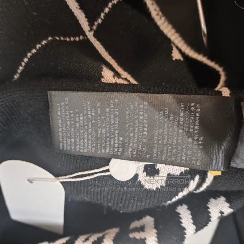 Balenciaga Balenciaga Cashmere Full Print Logo Long Sweater Size XS W Size US XS / EU 42 / 0 - 5 Thumbnail