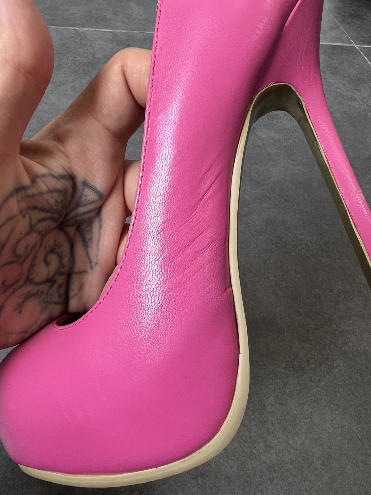 Yves Saint Laurent Vintage Yves Saint Laurent high pink iconic heels Size US 7 / IT 37 - 9 Thumbnail