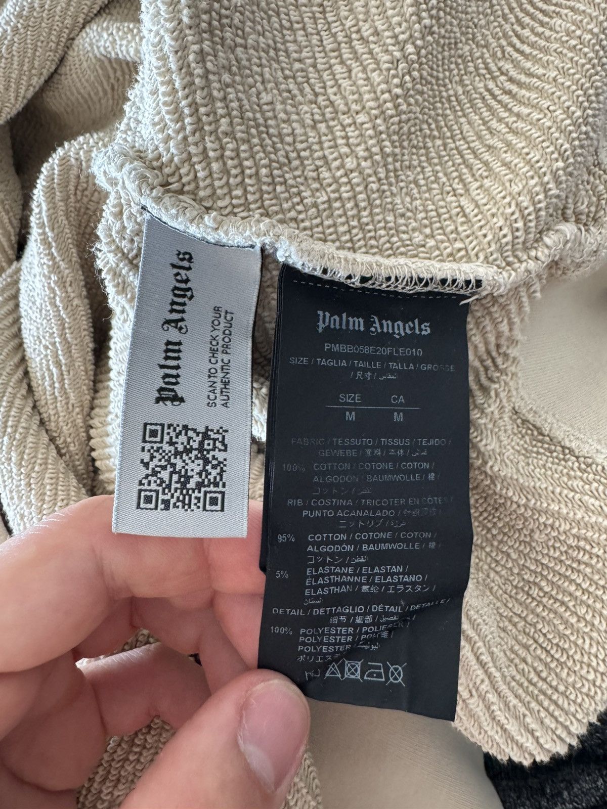 Palm Angels Palm Angels Cactus Oversize Beige Hoodie Size US M / EU 48-50 / 2 - 15 Thumbnail