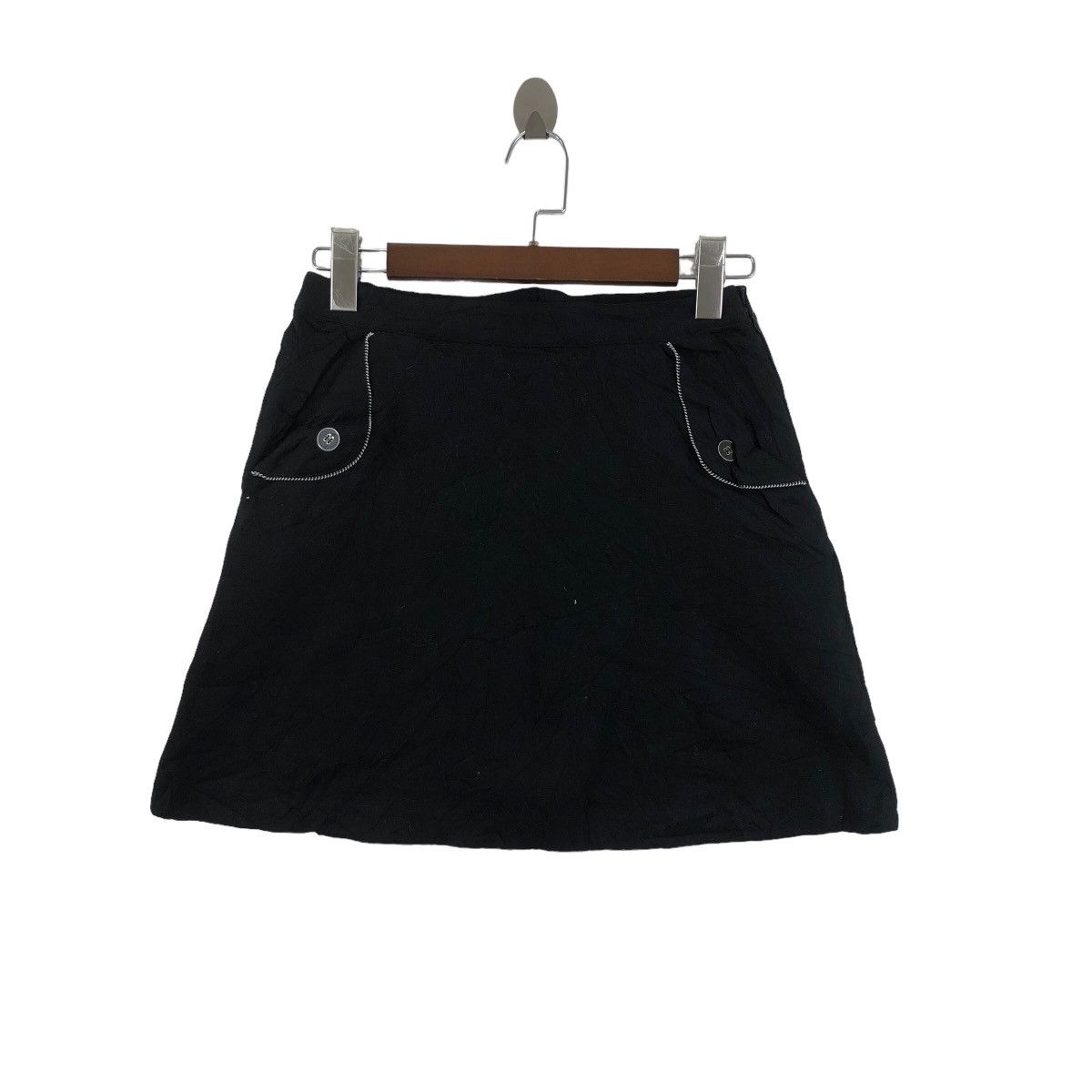 image of Agnes B Skirt Black Colour in White, Women's (Size 28)