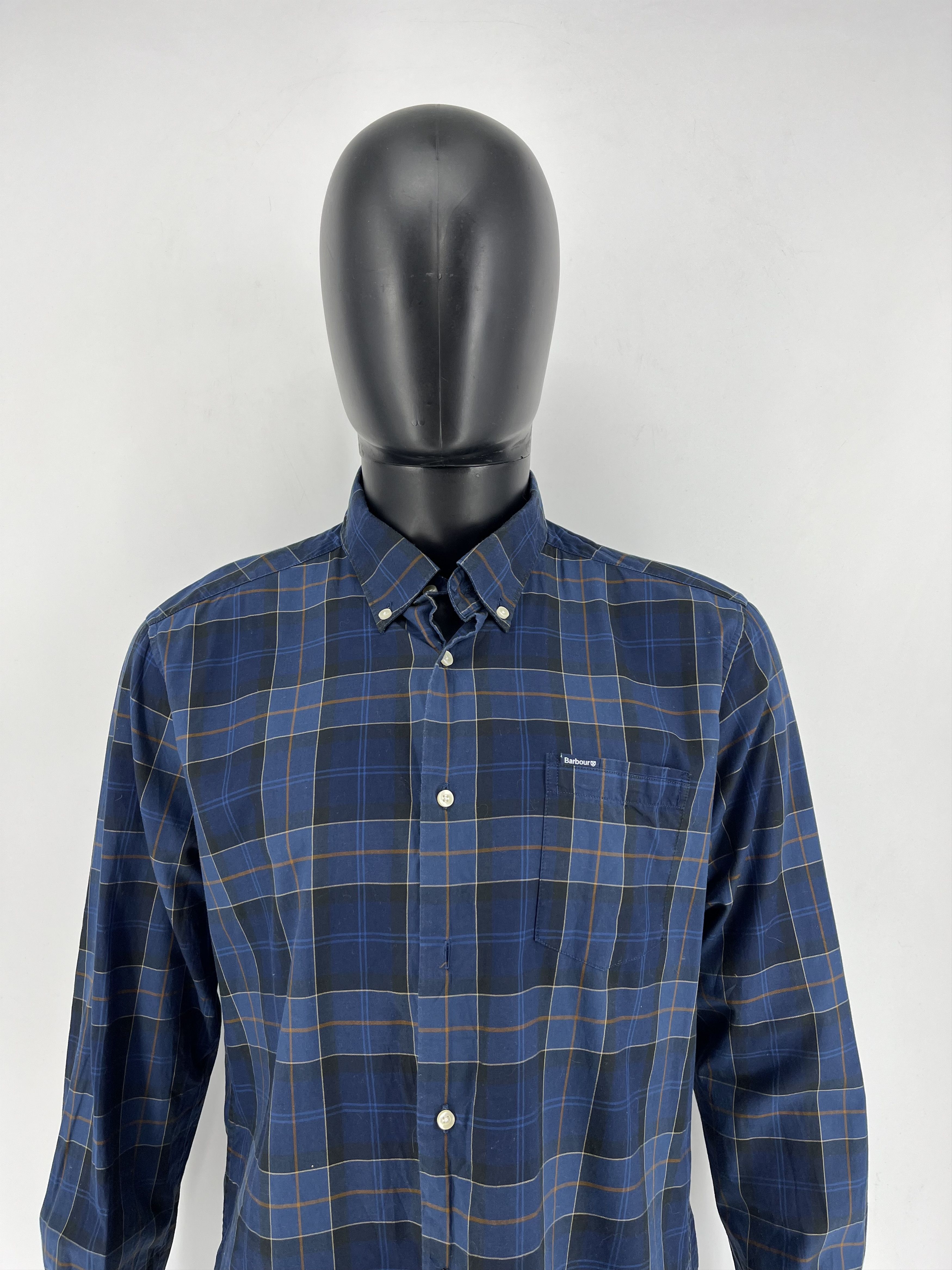 Barbour × Vintage Vintage Barbour Plaid Blake Cotton Flannel Casual Size US L / EU 52-54 / 3 - 1 Thumbnail