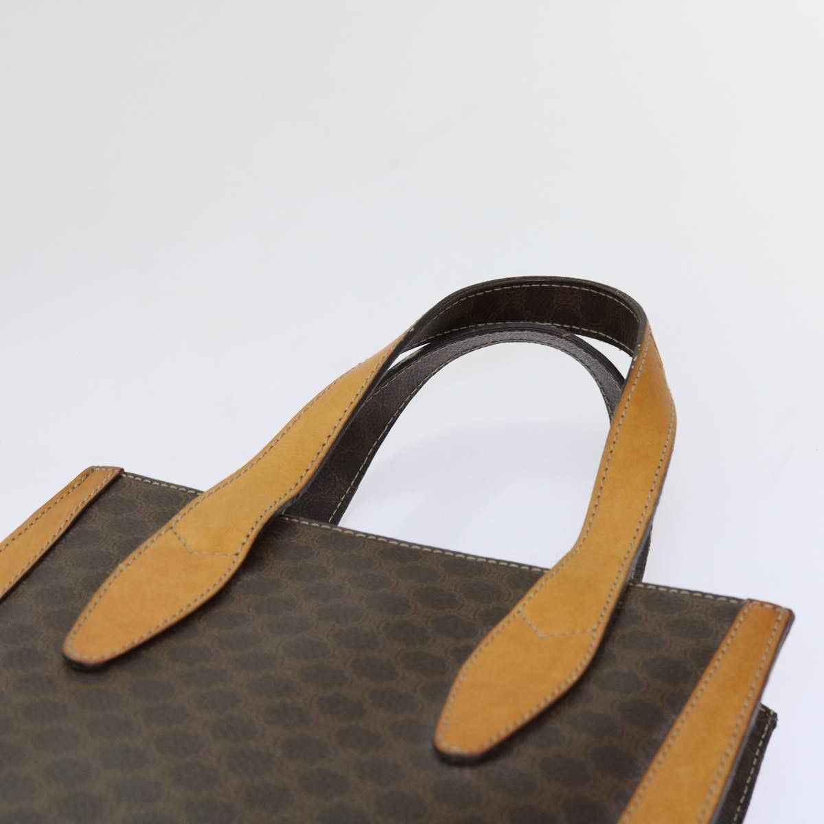 Celine CELINE Macadam Canvas Hand Bag Pvc Brown Size ONE SIZE - 8 Thumbnail