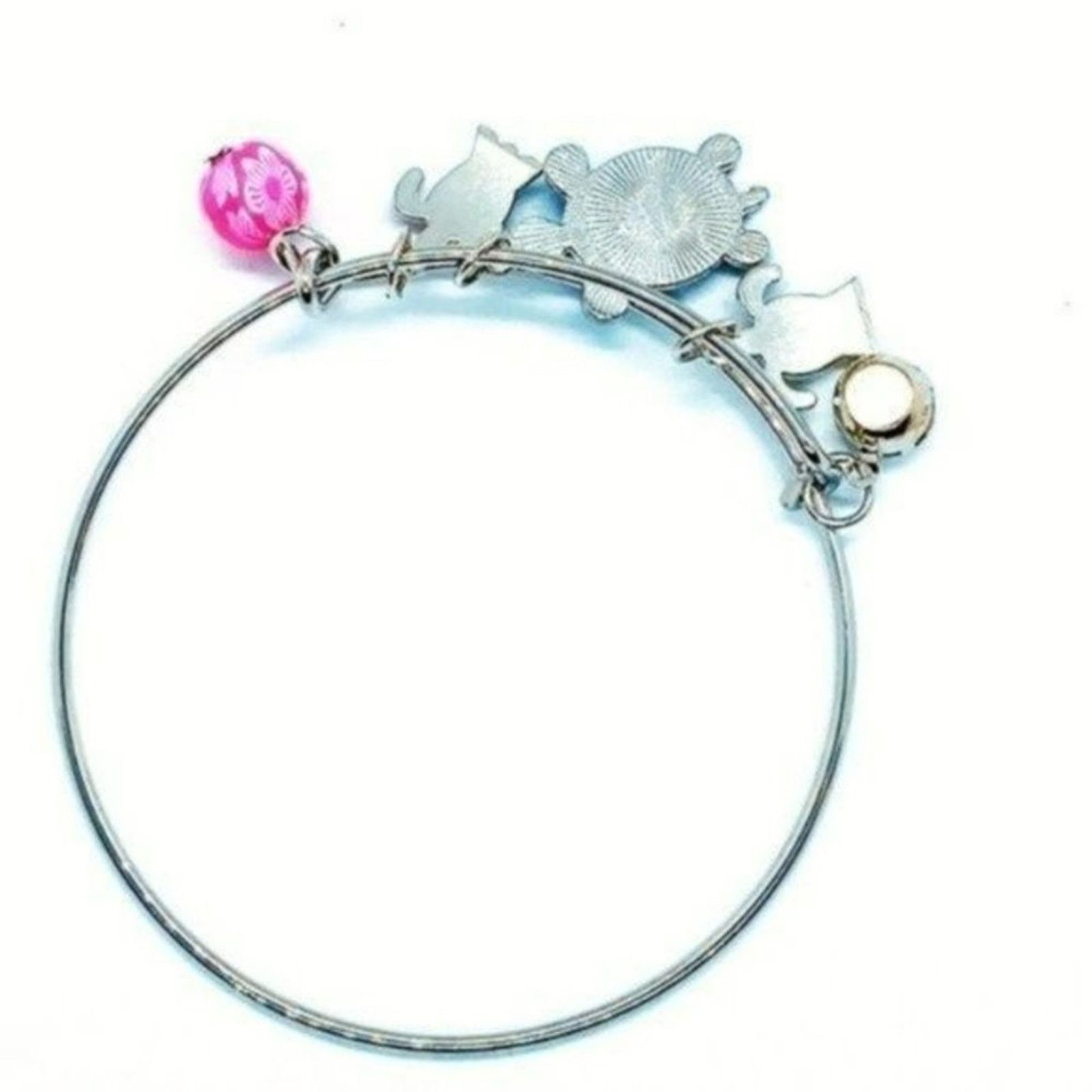 Other Beaded Sea Turtle Charm Colorful Bangle Bracelet Size ONE SIZE - 2 Thumbnail