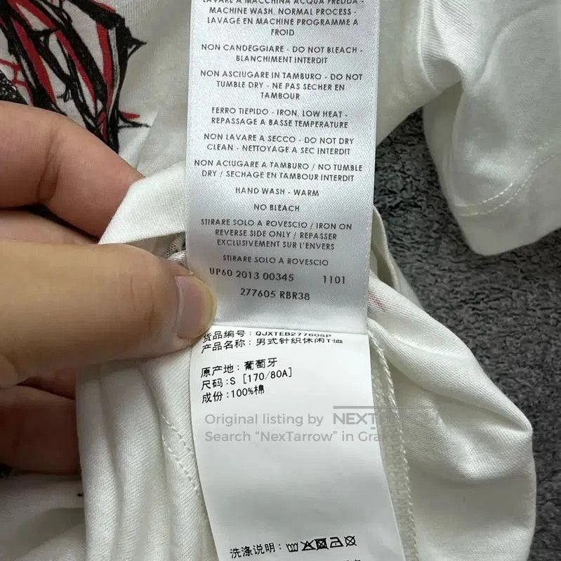Alexander McQueen Alexander McQueen White Cotton Graphic T-Shirt . Size US S / EU 44-46 / 1 - 8 Thumbnail