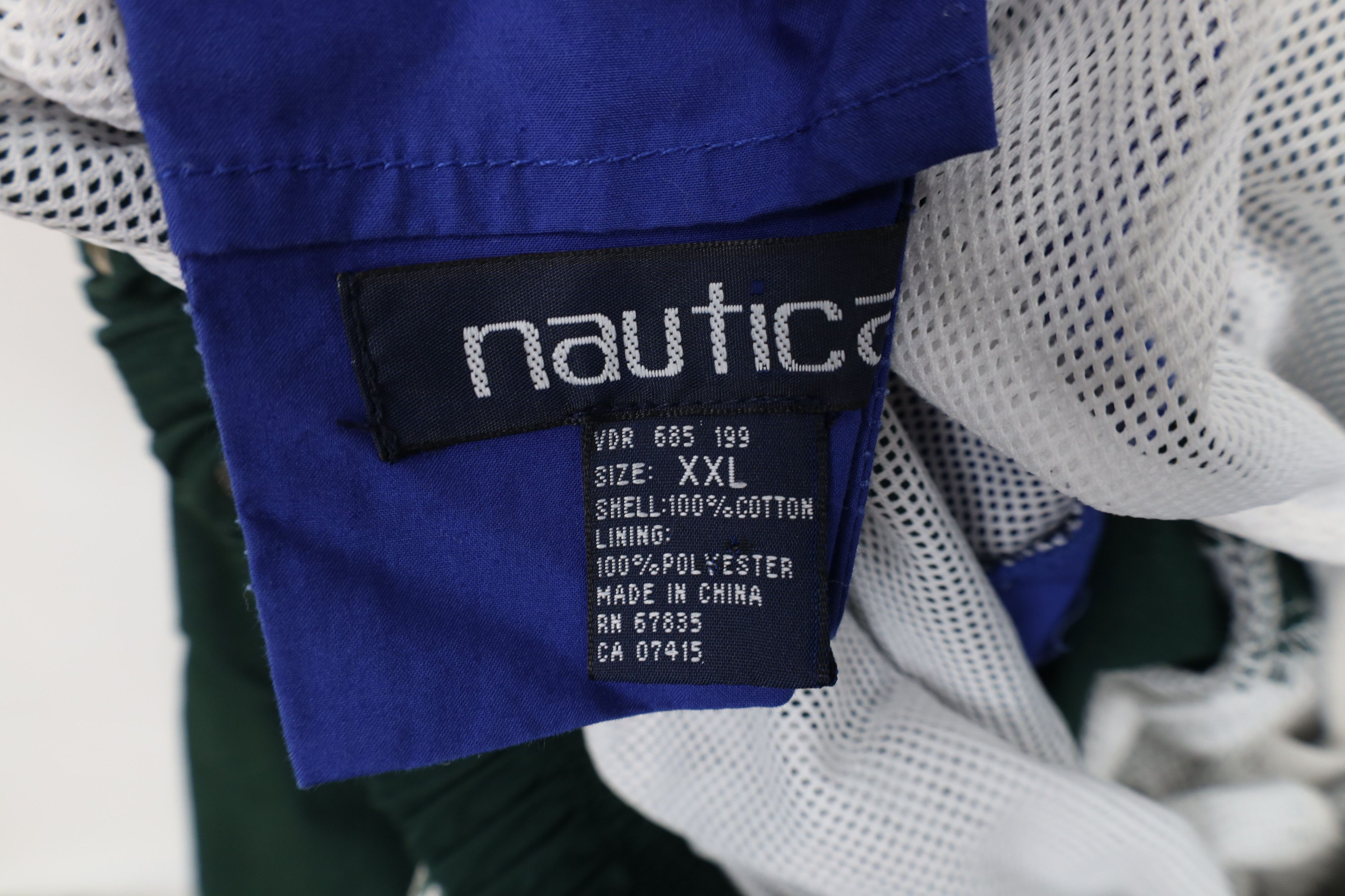 Nautica Vintage 90s Nautica Above Knee Lined Shorts Green Cotton Size US 38 / EU 54 - 8 Thumbnail