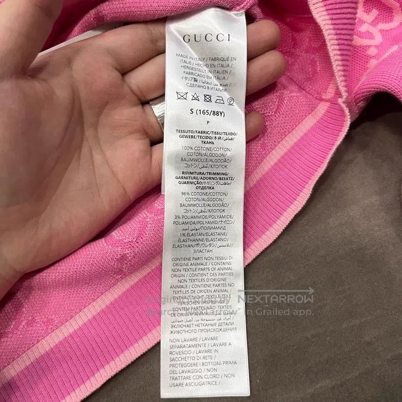 Gucci Gucci Pink full-print knitted cardigan coat Size S / US 4 / IT 40 - 5 Thumbnail